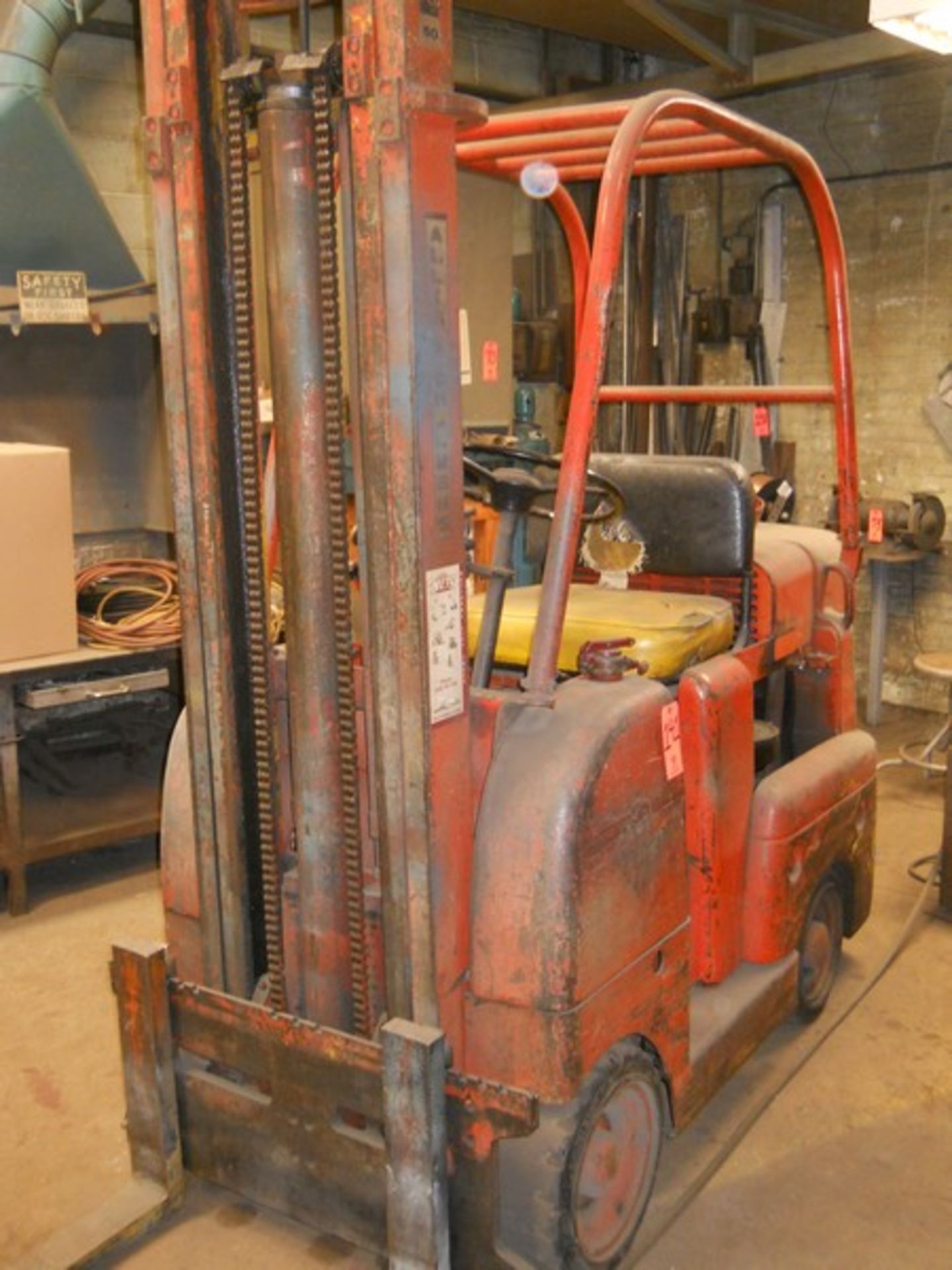 Allis Chalmers 5,000 lb. Cap. Model FTB 50-24 Gas Fork Lift Truck, S/N: 17308000; with 2-Stage Mast, - Image 5 of 10