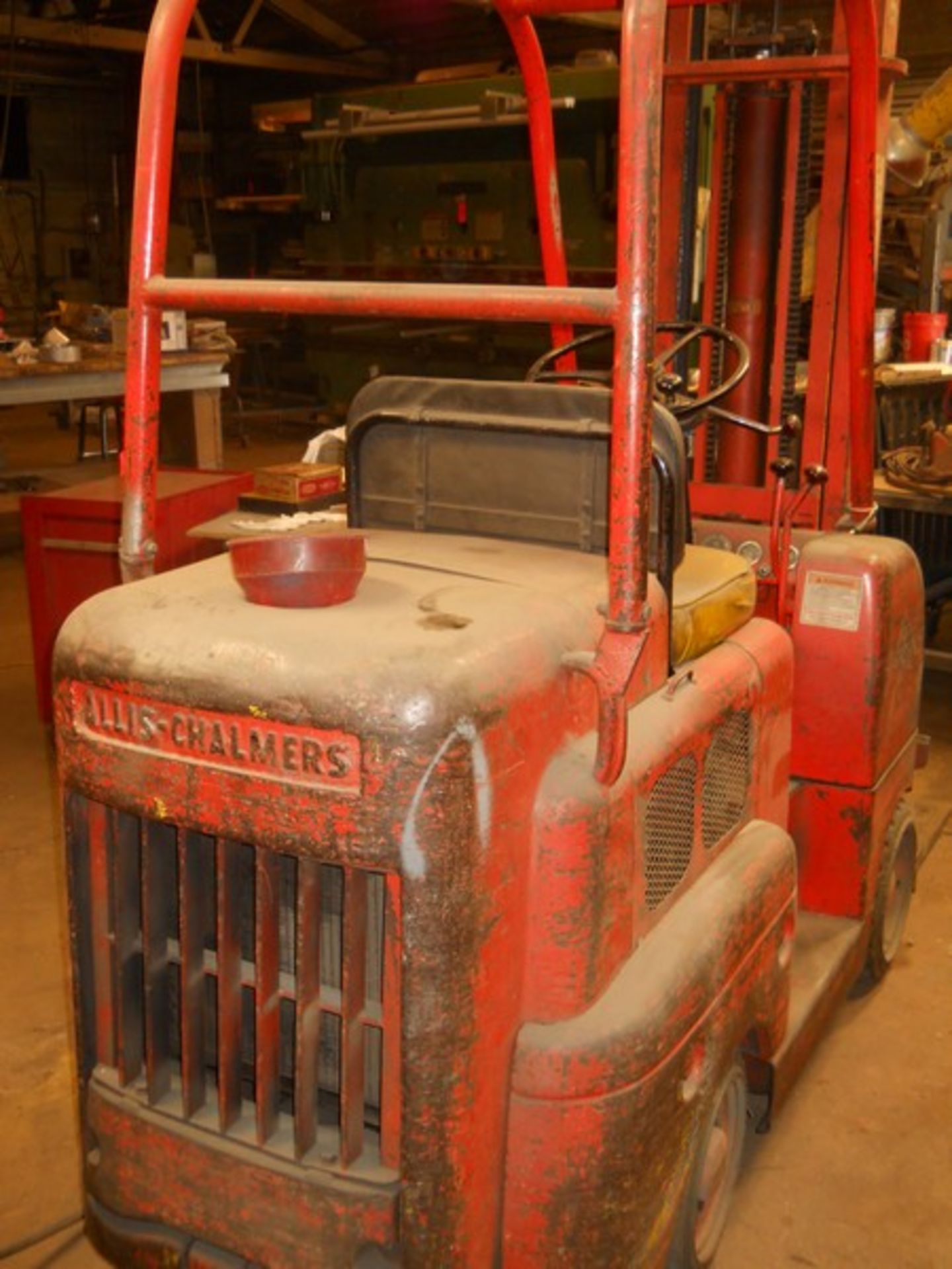 Allis Chalmers 5,000 lb. Cap. Model FTB 50-24 Gas Fork Lift Truck, S/N: 17308000; with 2-Stage Mast, - Image 3 of 10