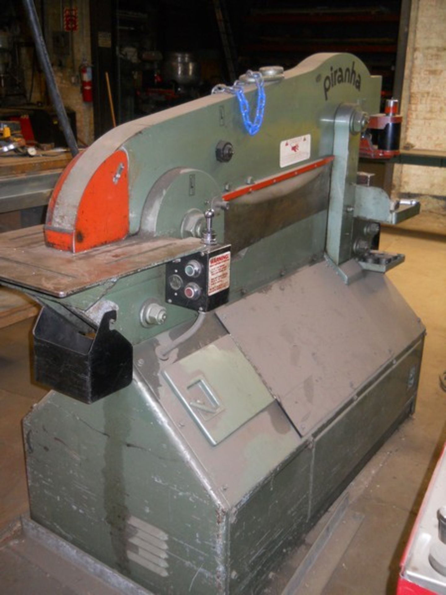 Mega Mfg. Piranha P70 Ironworker, S/N: P70-257; with Working Surface: Platen 12" x 21", Coping 18- - Image 4 of 16