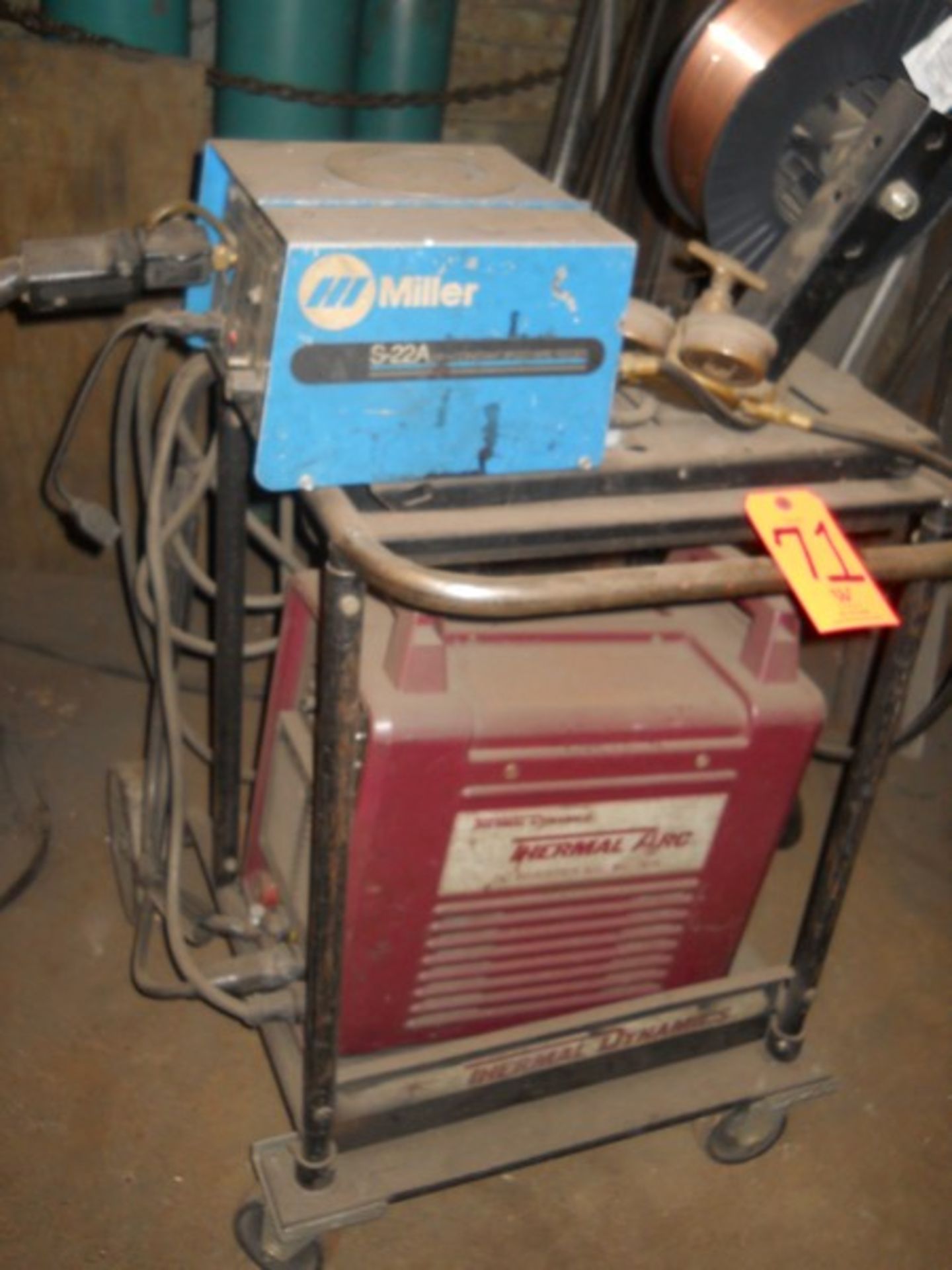 Thermal Arc Model 300 GMS DC Inverter Arc Welder, S/N: E416287A188204A; with Miller S-22A Wire - Image 3 of 7