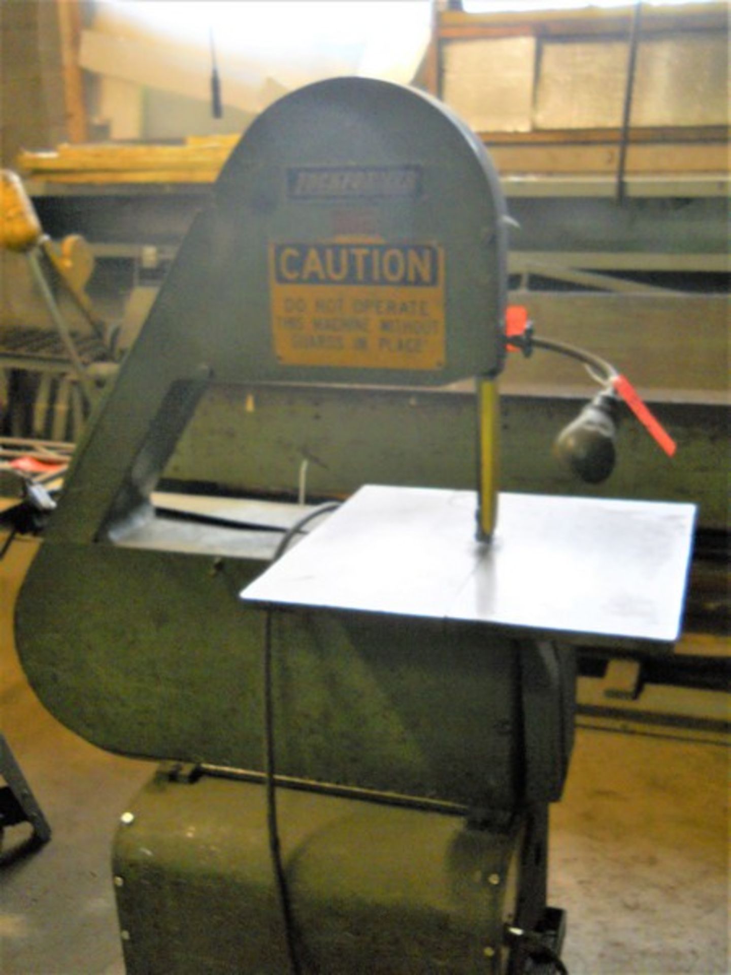 Lockformer Model 24-S Bett-Marr Vertical Band Saw, S/N: 3211; with 24 in. Throat, on Portable Stand - Image 6 of 7