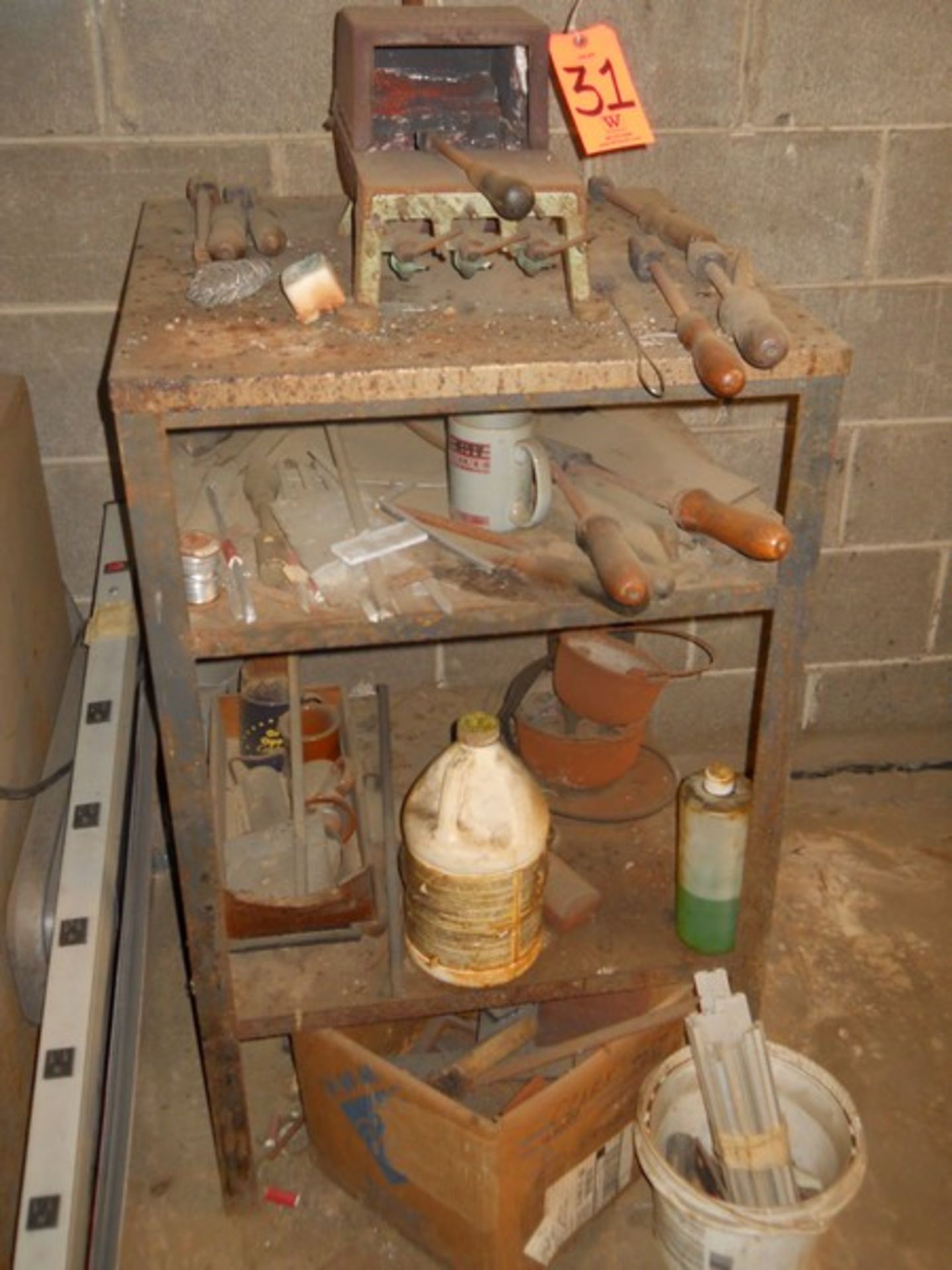 Johnson Gas Fired Forge Oven, Misc Hand Tools