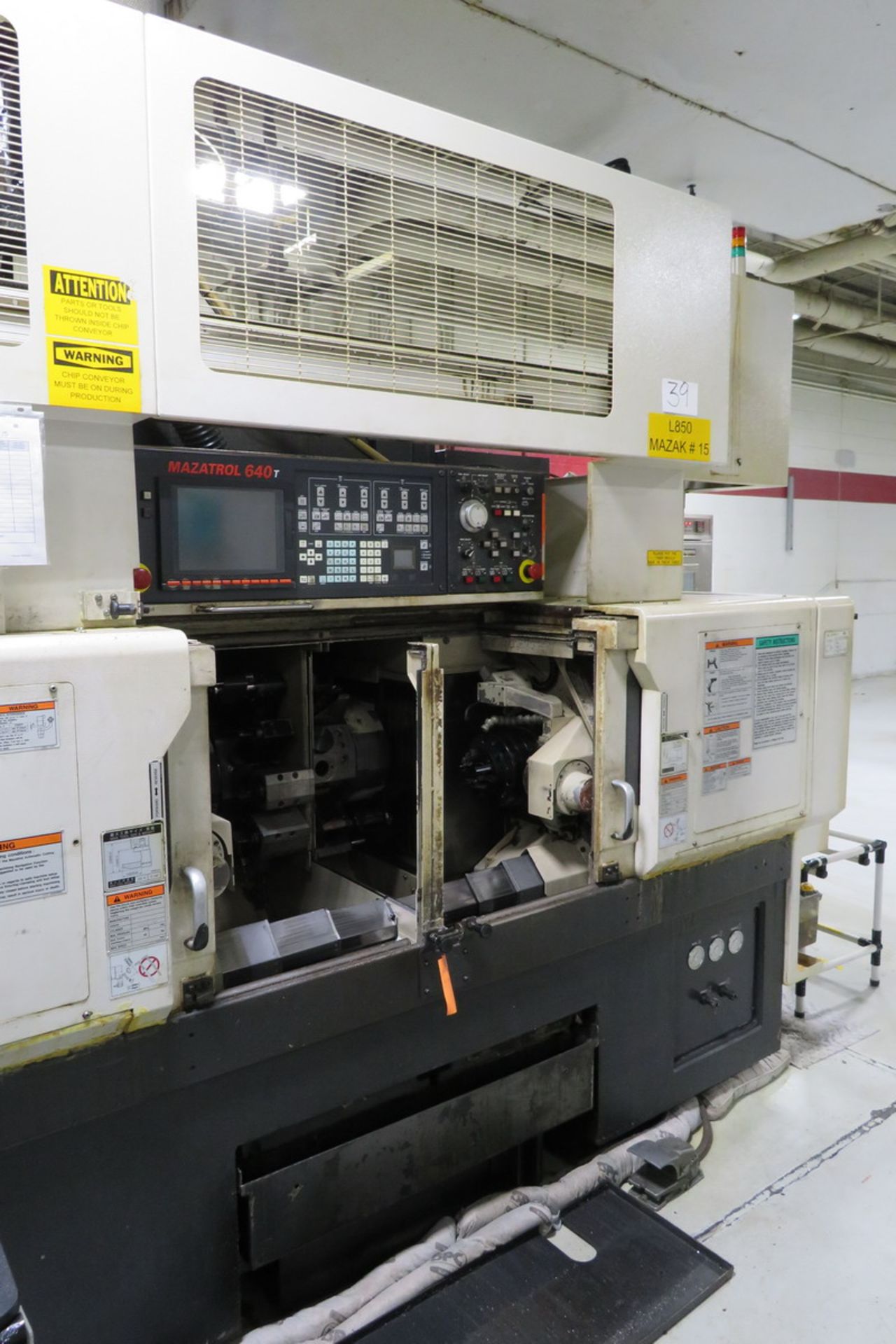 Mazak Model Multiplex 6100Y (S/N: 213058) (2008), Multi-Axis Dual Spindle Turning Center, 6,000 RPM, - Image 7 of 15