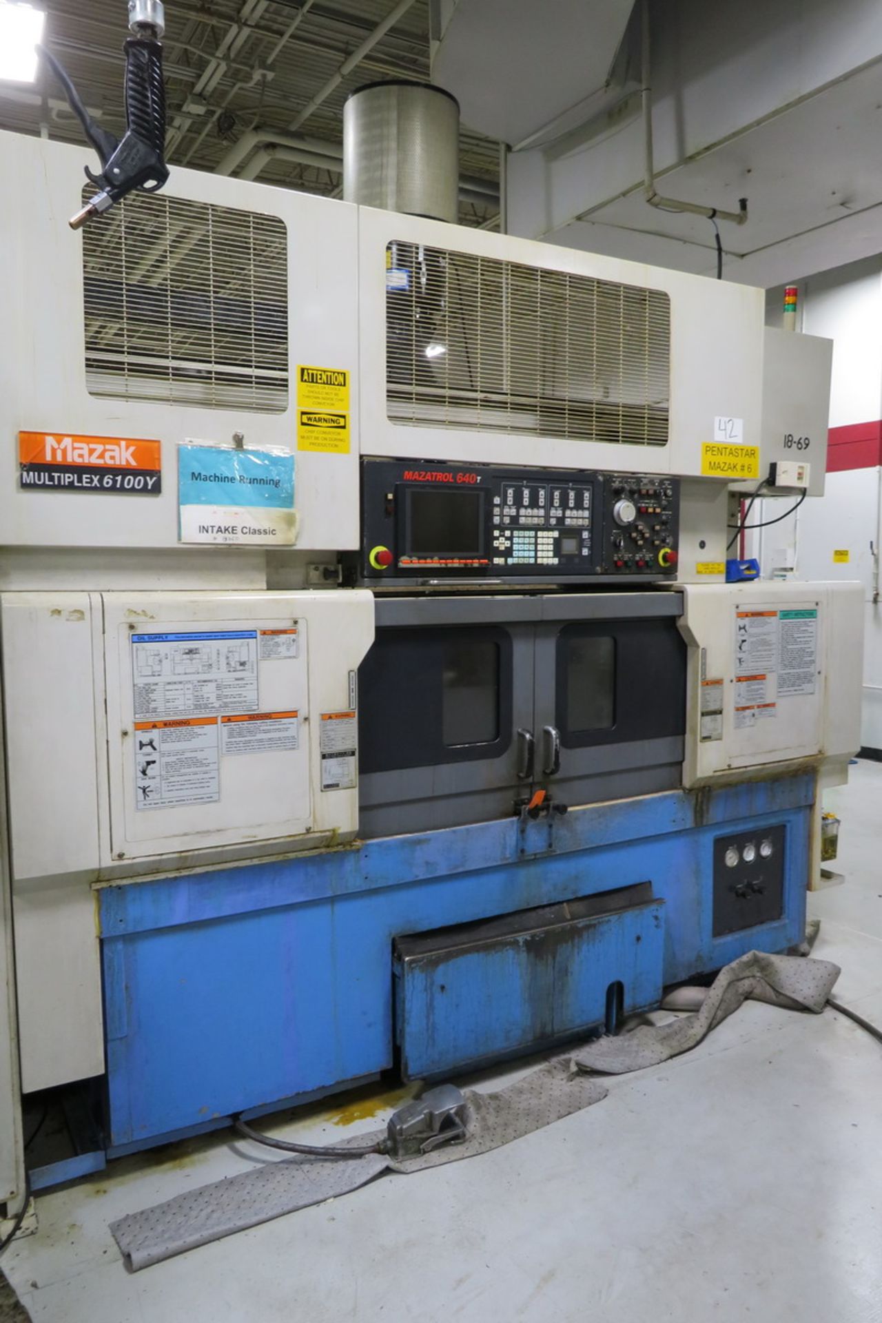 Mazak Model Multiplex 6100Y (S/N: 180111) (2005), Multi-Axis Dual Spindle Turning Center, 6,000 RPM, - Image 10 of 13