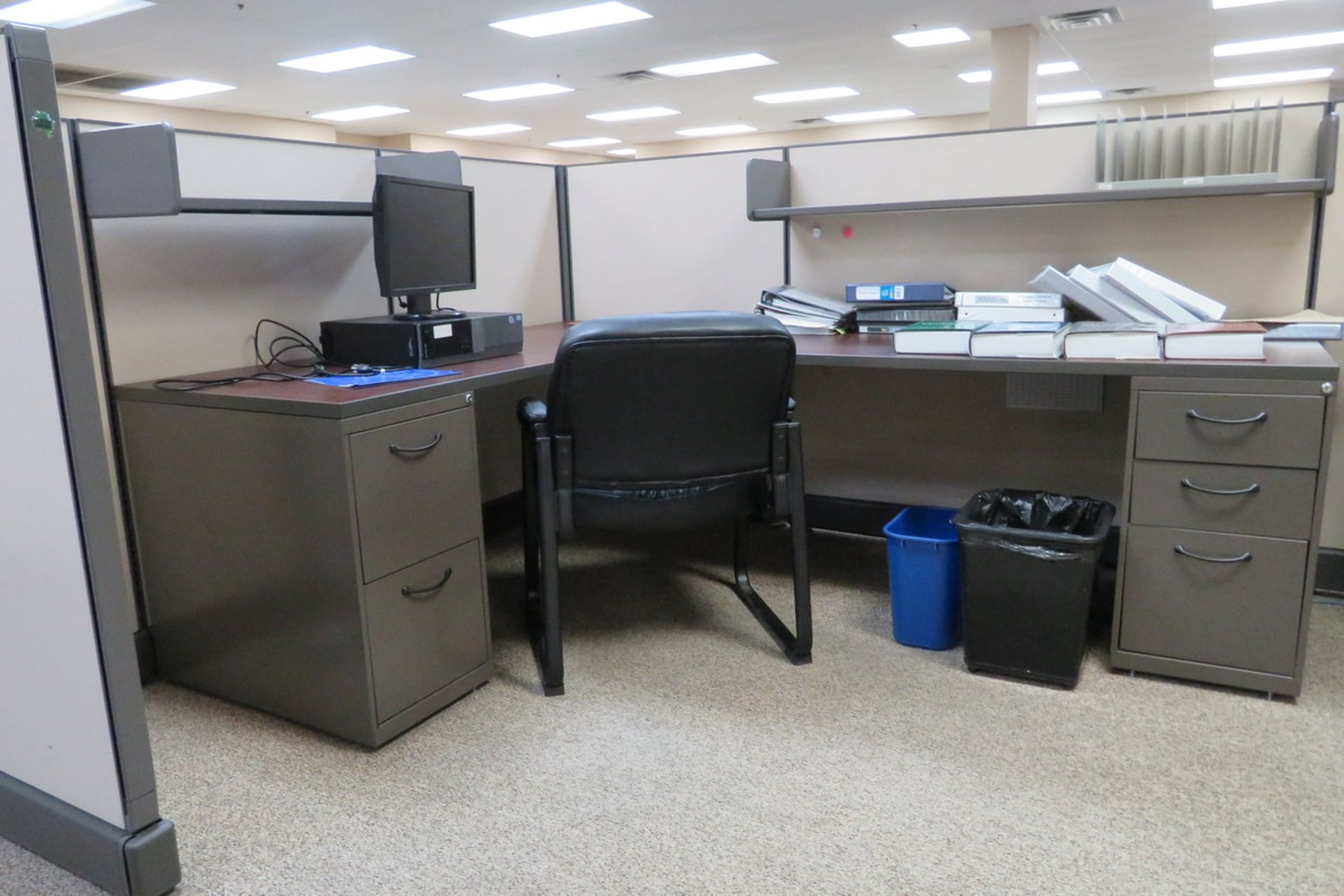 Office Furniture to Include: Approximately (17) Sections of Cubicles, (17) L-Shaped Desks, (9) - Image 11 of 12