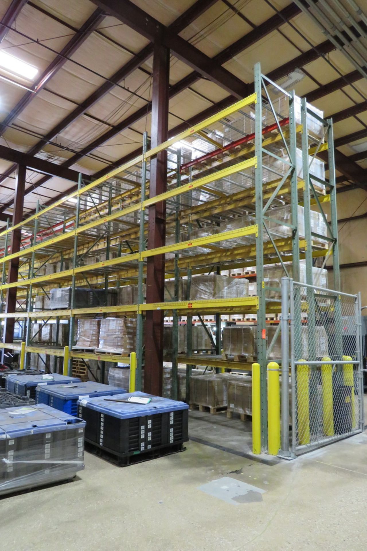 Lot - (14) Sections of Pallet Racking to Include: (16) 20 ft. Uprights, (138) 10 ft. Horizontals,