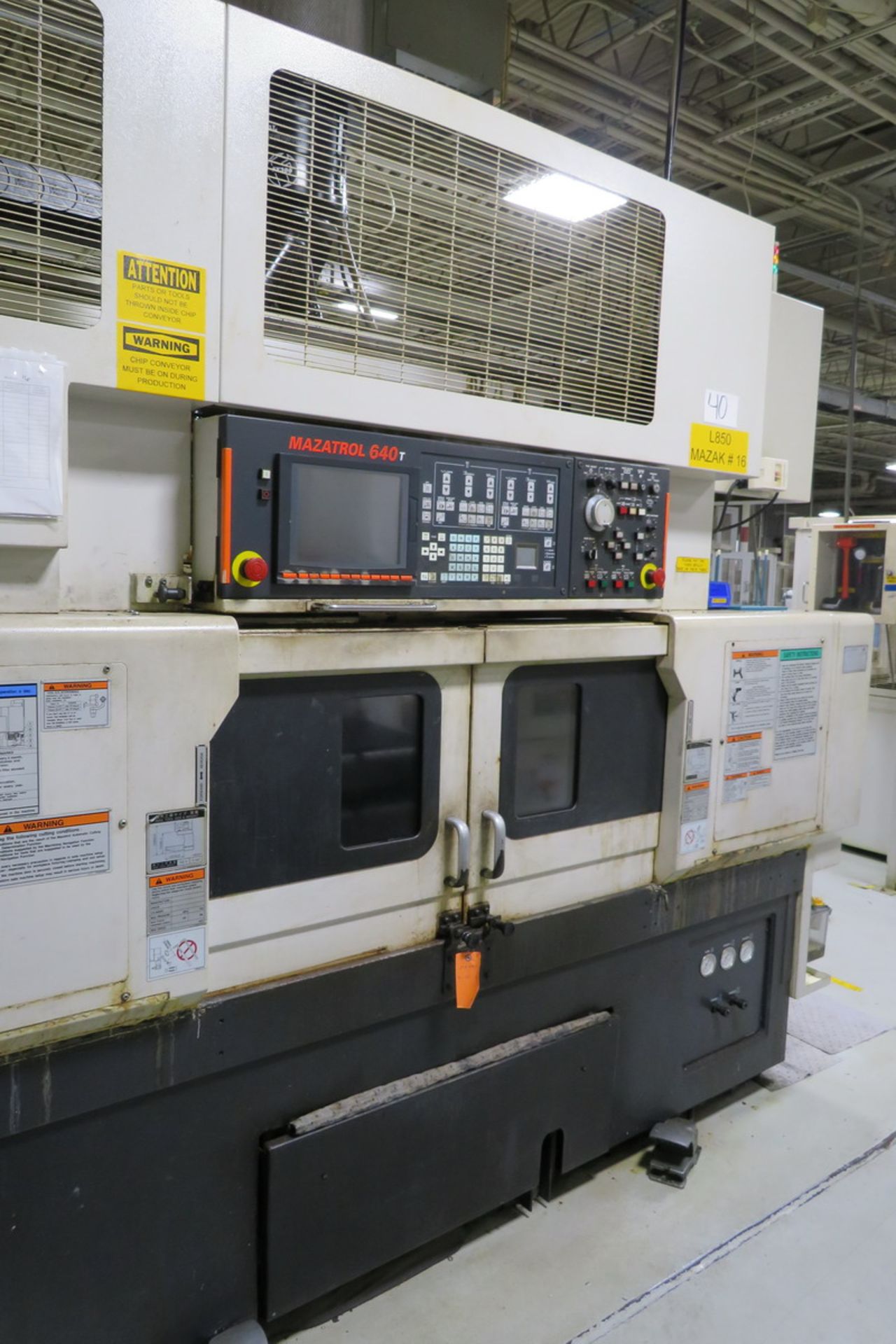 Mazak Model Multiplex 6100Y (S/N: 213057) (2008), Multi-Axis Dual Spindle Turning Center, 6,000 RPM, - Image 7 of 11