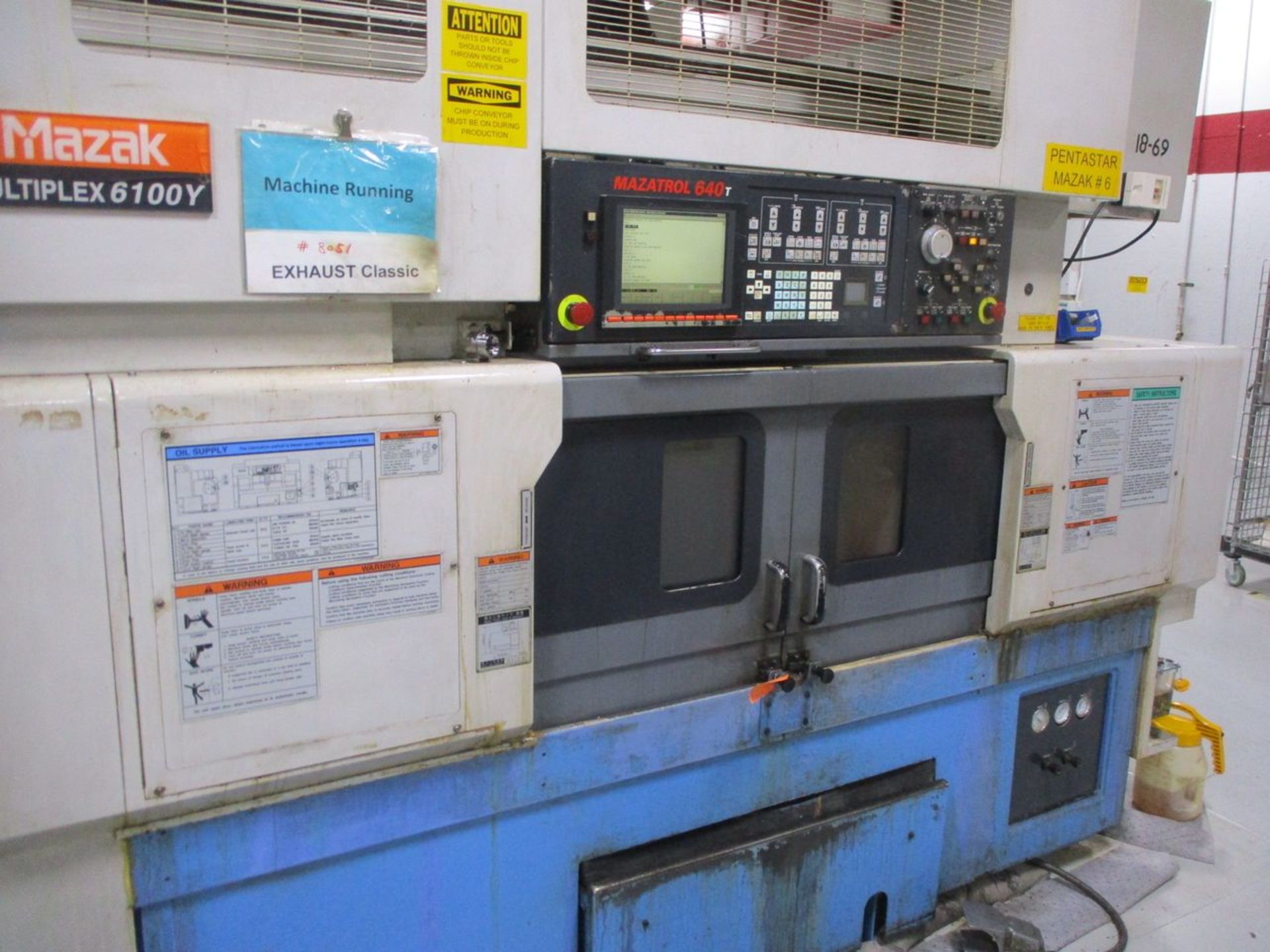 Mazak Model Multiplex 6100Y (S/N: 180111) (2005), Multi-Axis Dual Spindle Turning Center, 6,000 RPM, - Image 4 of 13