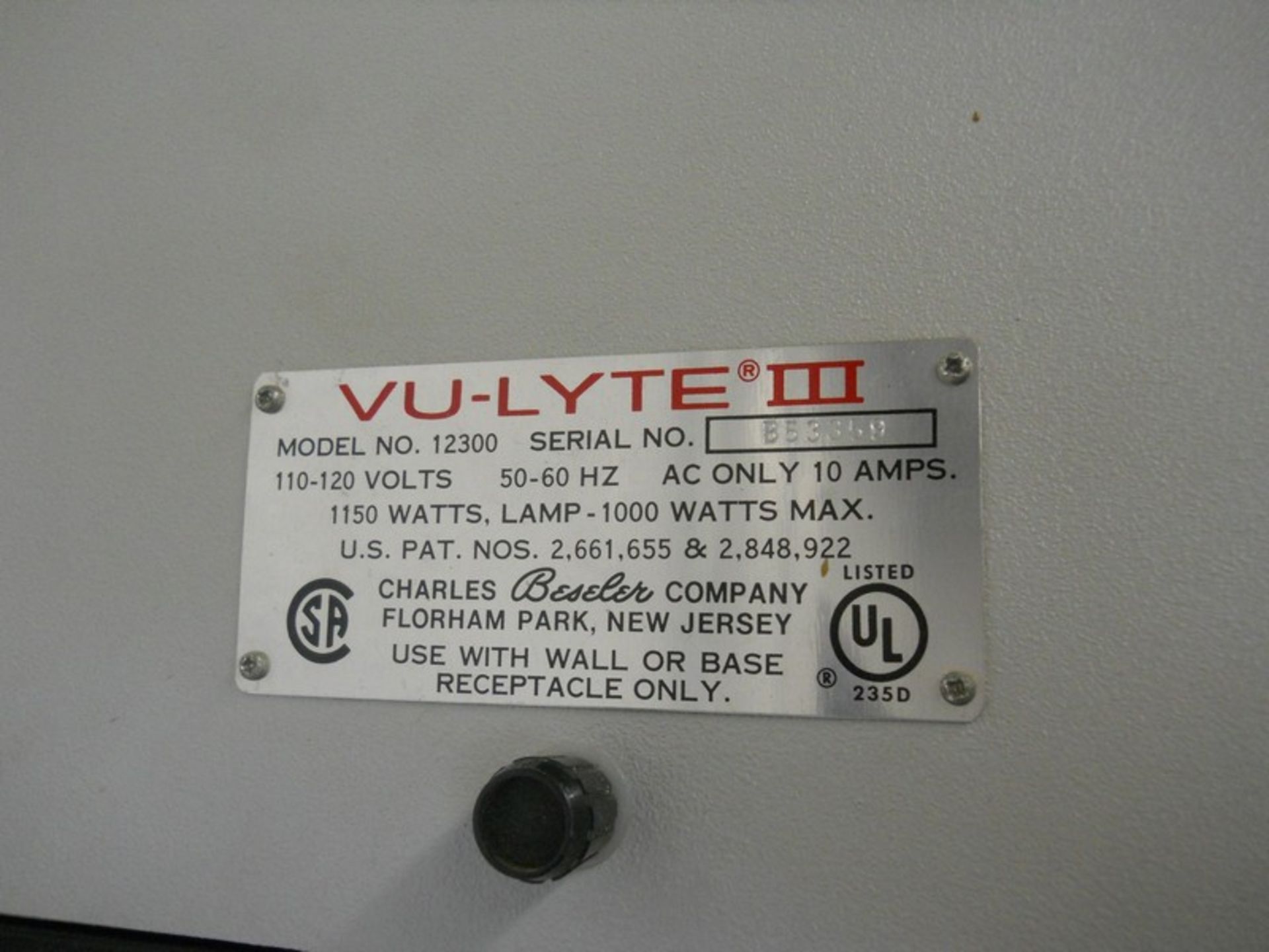 Vu-Lyte III Projector - Image 5 of 5