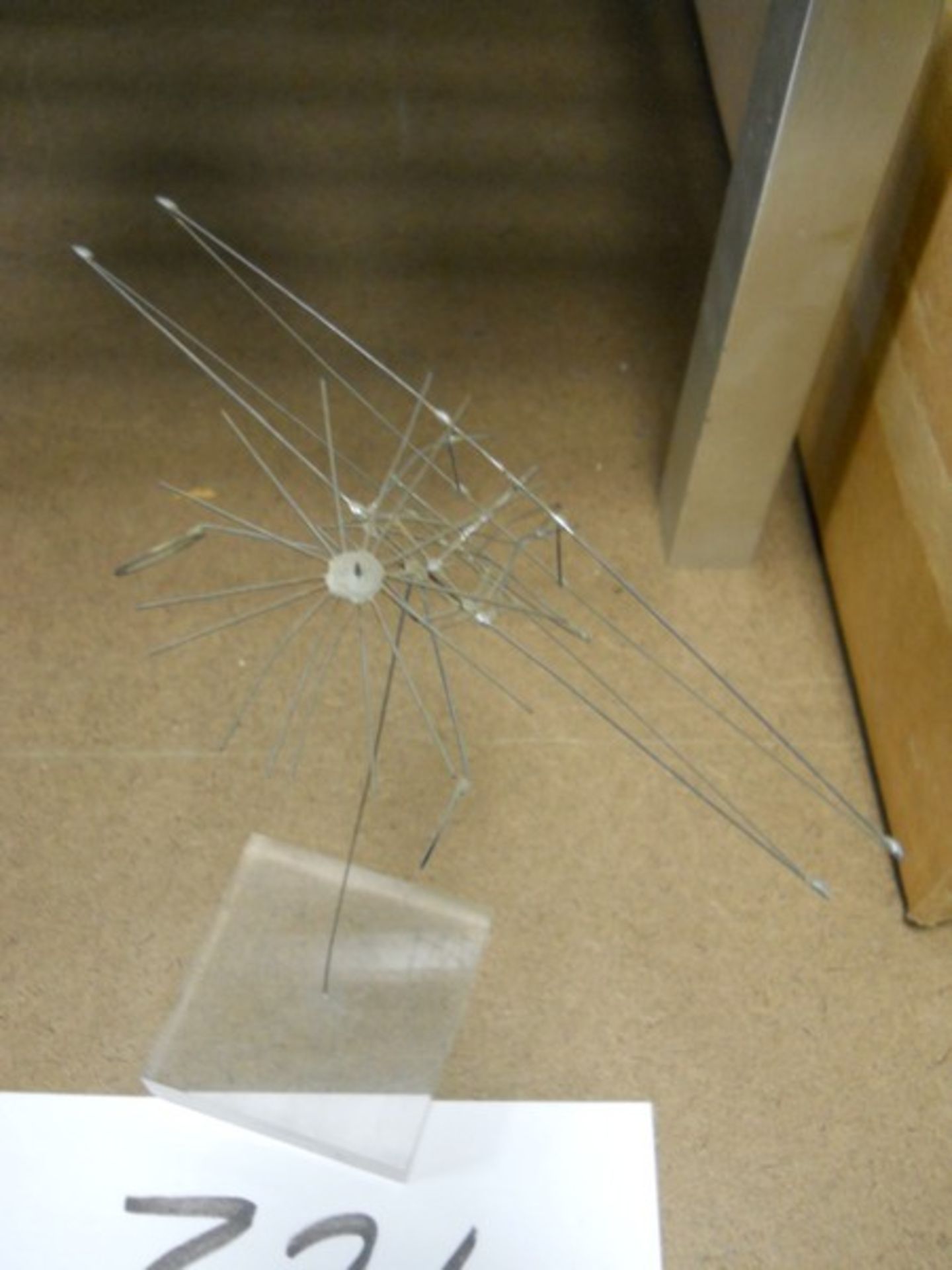 Lot - Model Wire Airplane on Stand - Image 3 of 4