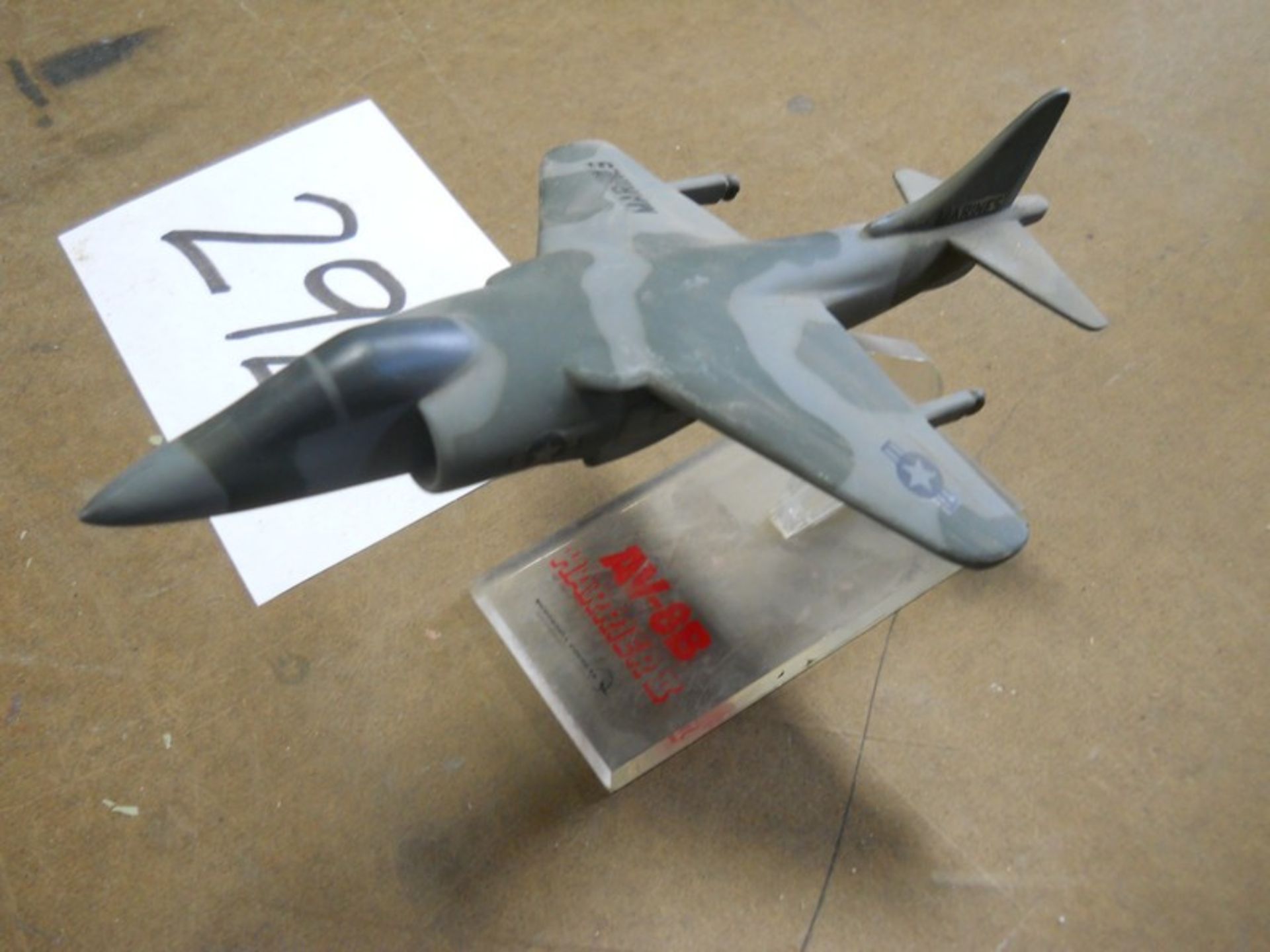 Model Harrier Fighter Airplane