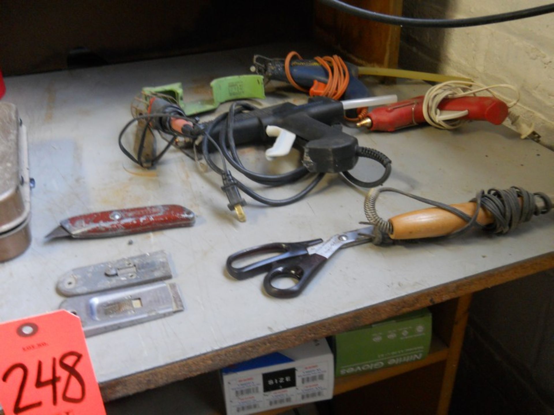 Lot - Shipping & Receiving Department, Including: Scale; Tape Dispenser; Glue Guns; Hand Held Iron - Image 5 of 7