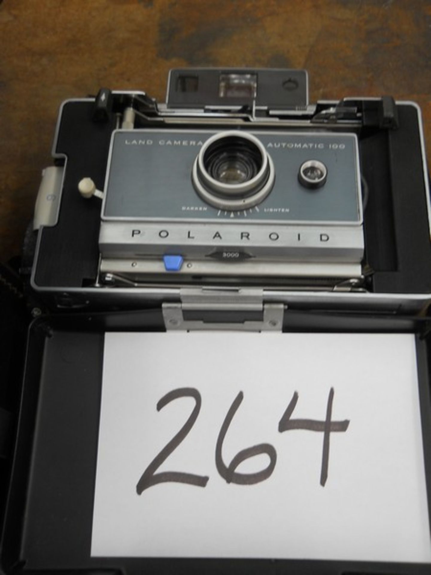 Polaroid Automatic 100 Land Camera. With Auxiliary Flash Unit, Carrying Case - Image 2 of 9