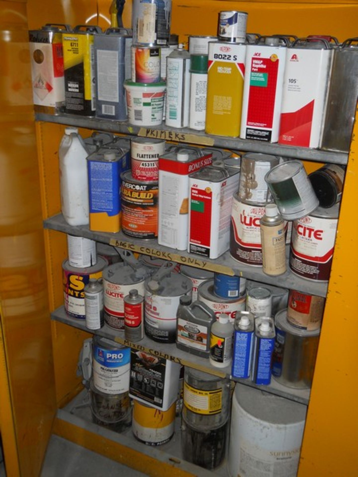 Fireproof Paint Storage Cabinet & Contents - Image 3 of 3