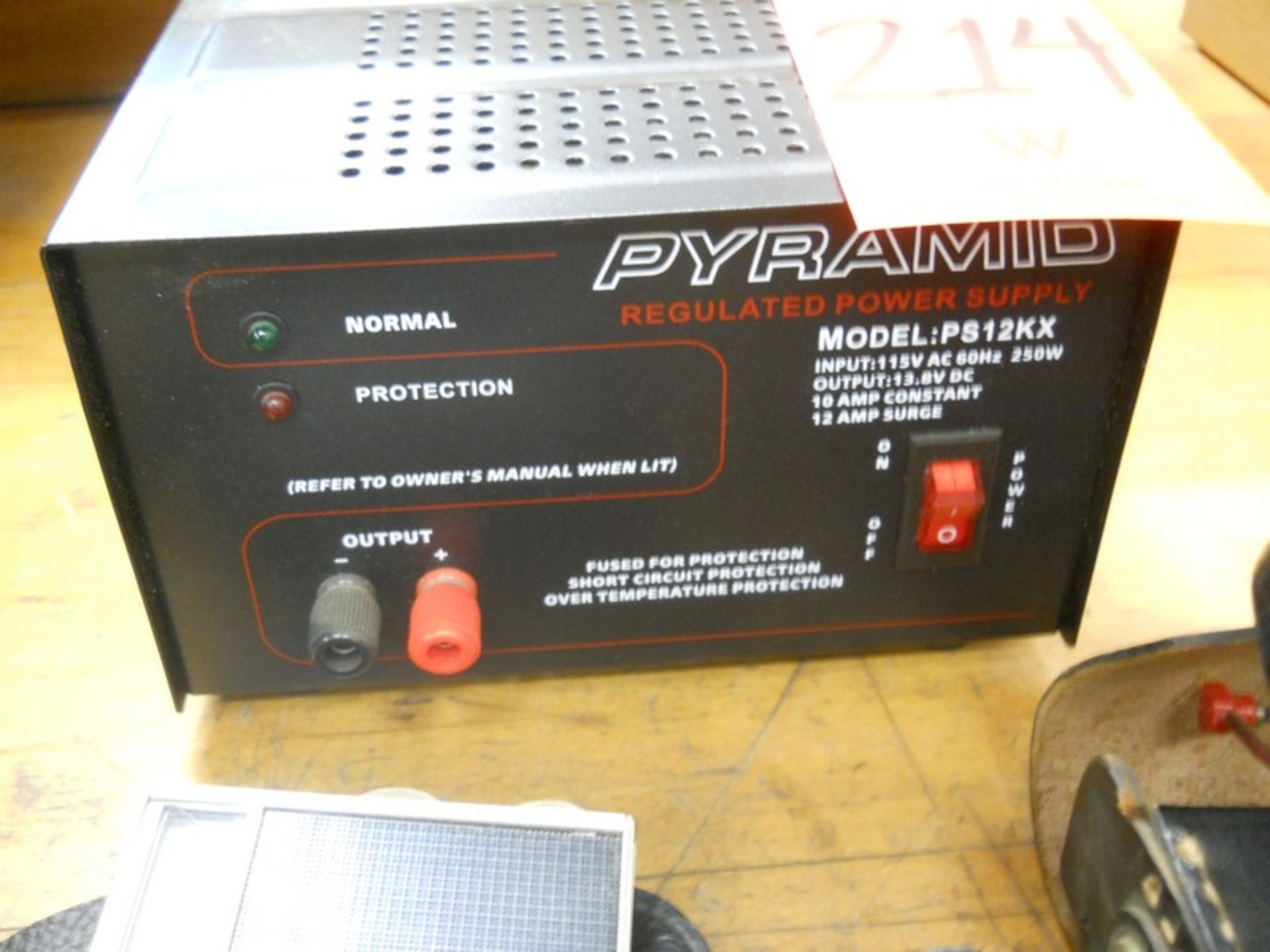 Lot - Pyramid PS12KX Regulated Power Supply' Sony AM/FM Transistor Radio; Triplett Model 10 Amp - Image 5 of 5