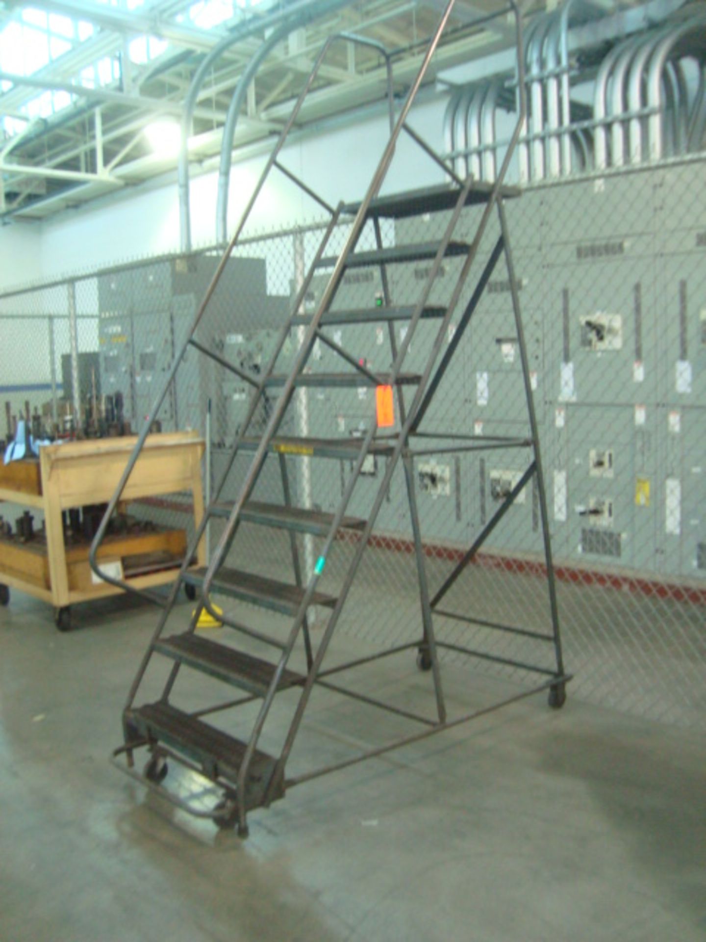 Mobile 9-Step Staircase Ladder. (Column H-7 Machine Shop Area) - Image 3 of 4