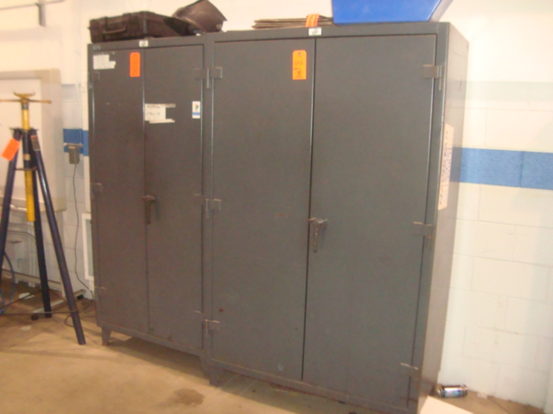 (Lot of 2) Strong Hold Heavy Duty 2-Door Staorage Cabinets To Include (1ea) Model 46-244G 48" in. - Image 2 of 5