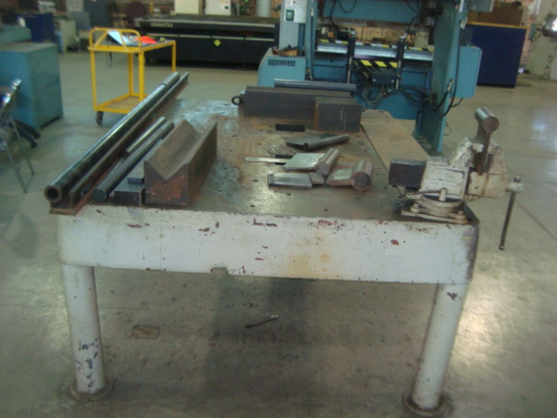 General Electric Heavy Duty Heavy Metals Steel Work Table/Bench With Craftsman Heavy Duty Bench - Image 5 of 5