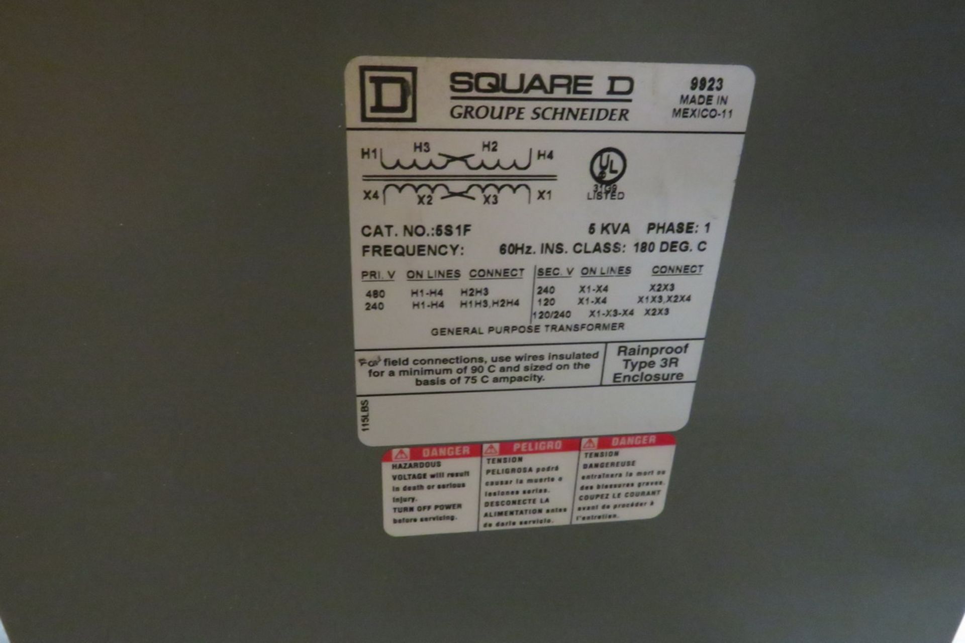 Assorted Transformers to Include: Acme 3KVA; Square D 6KVA (Basement, CY 51, Parts Crib) - Image 3 of 3