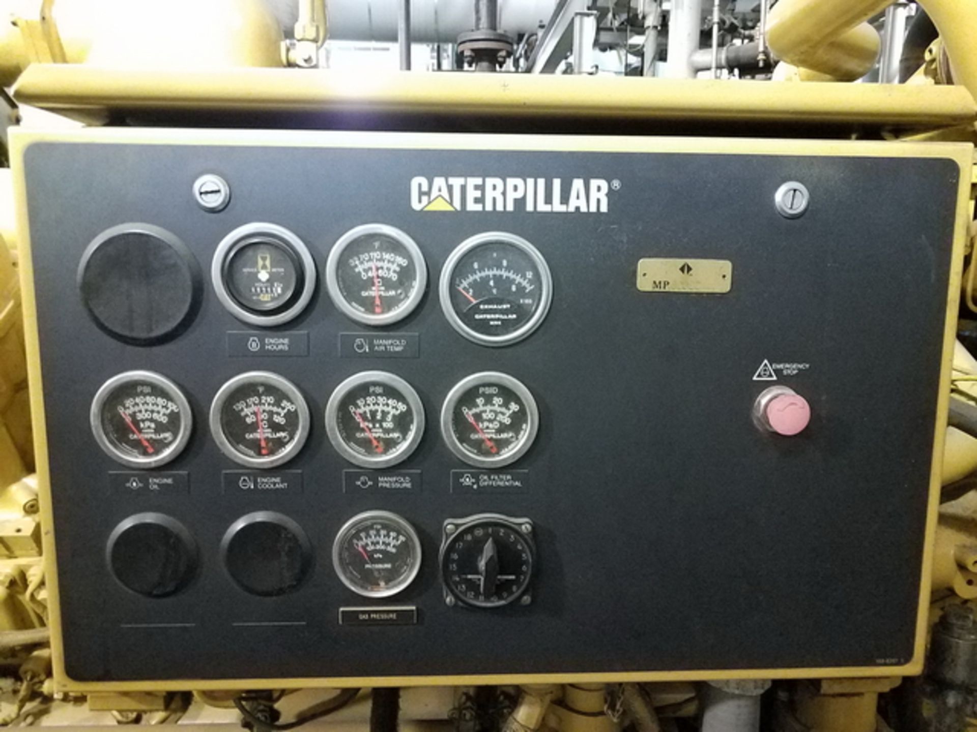 Caterpillar 3516 Generator Set, fuel natural gas, 962 KVA, 770 KW, rating .8 COS@ 60 Hertz, 3ph, 6 - Image 6 of 9