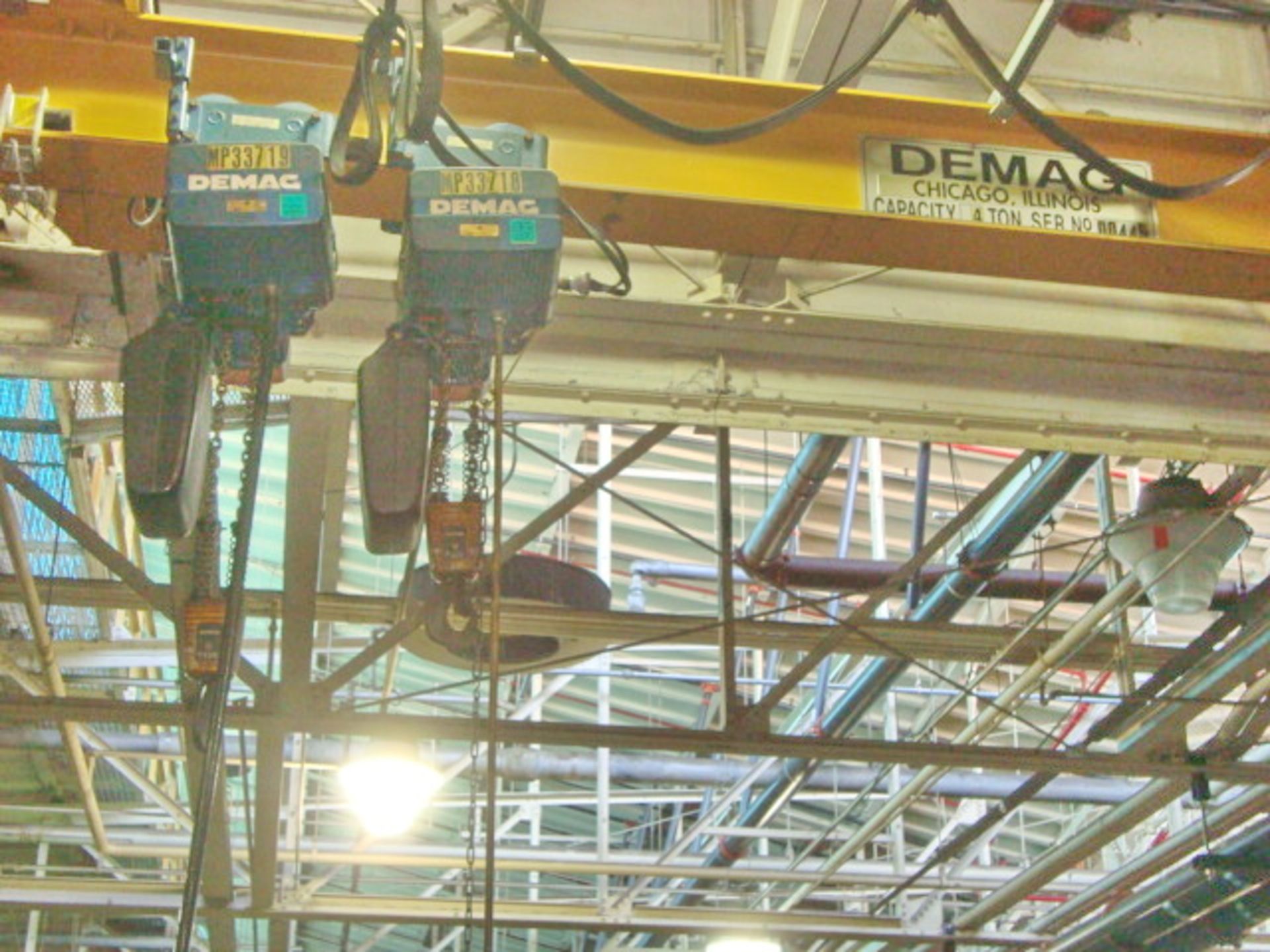 DeMag (Chicago) Approx. 15' ft. x 6' ft. 4-Ton Capacity Single Rail Bridge Crane With (Qty 2) - Image 3 of 5