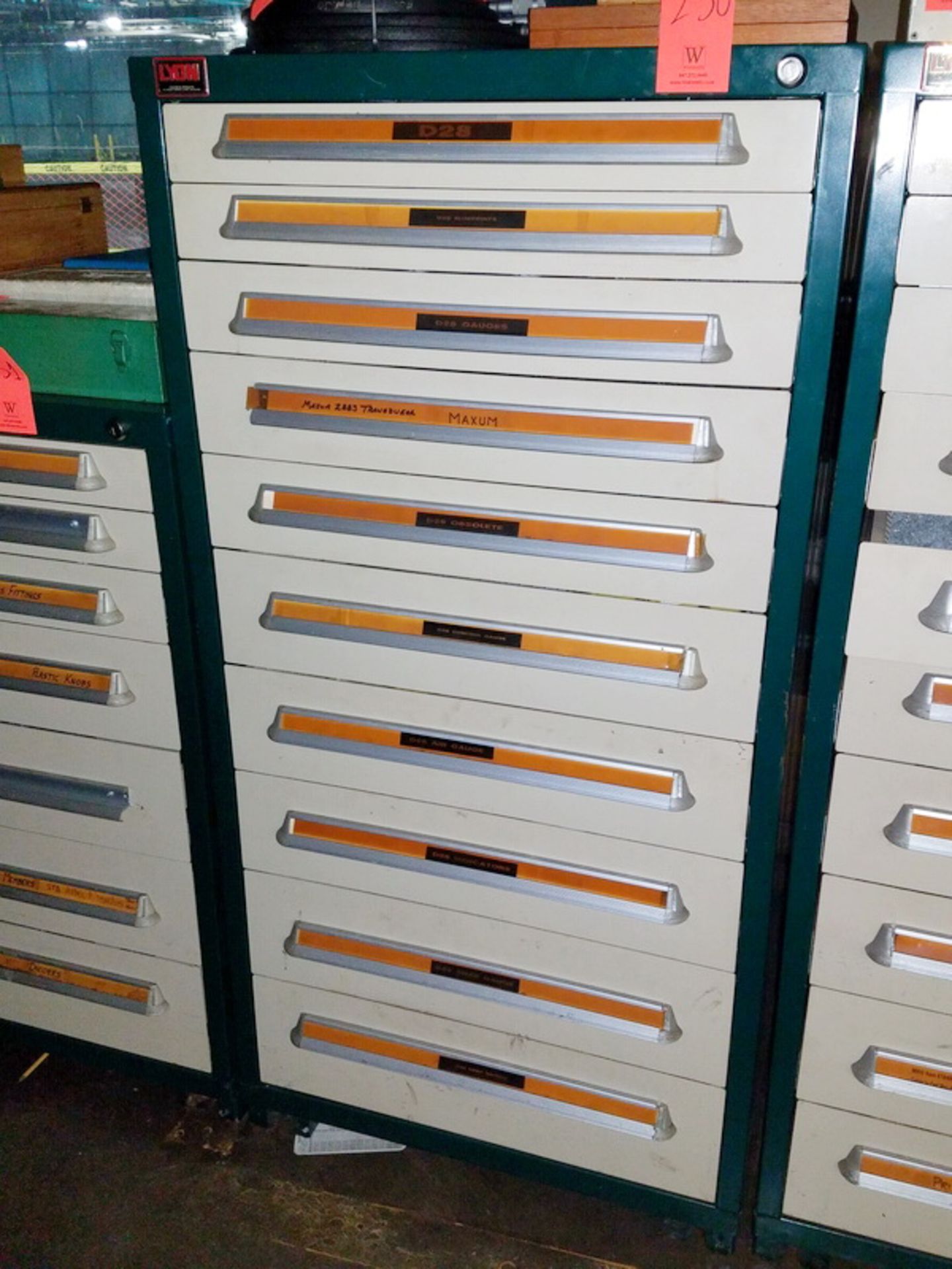 Lyon 10-Drawer Tool Storage Cabinet. (CMM Room)