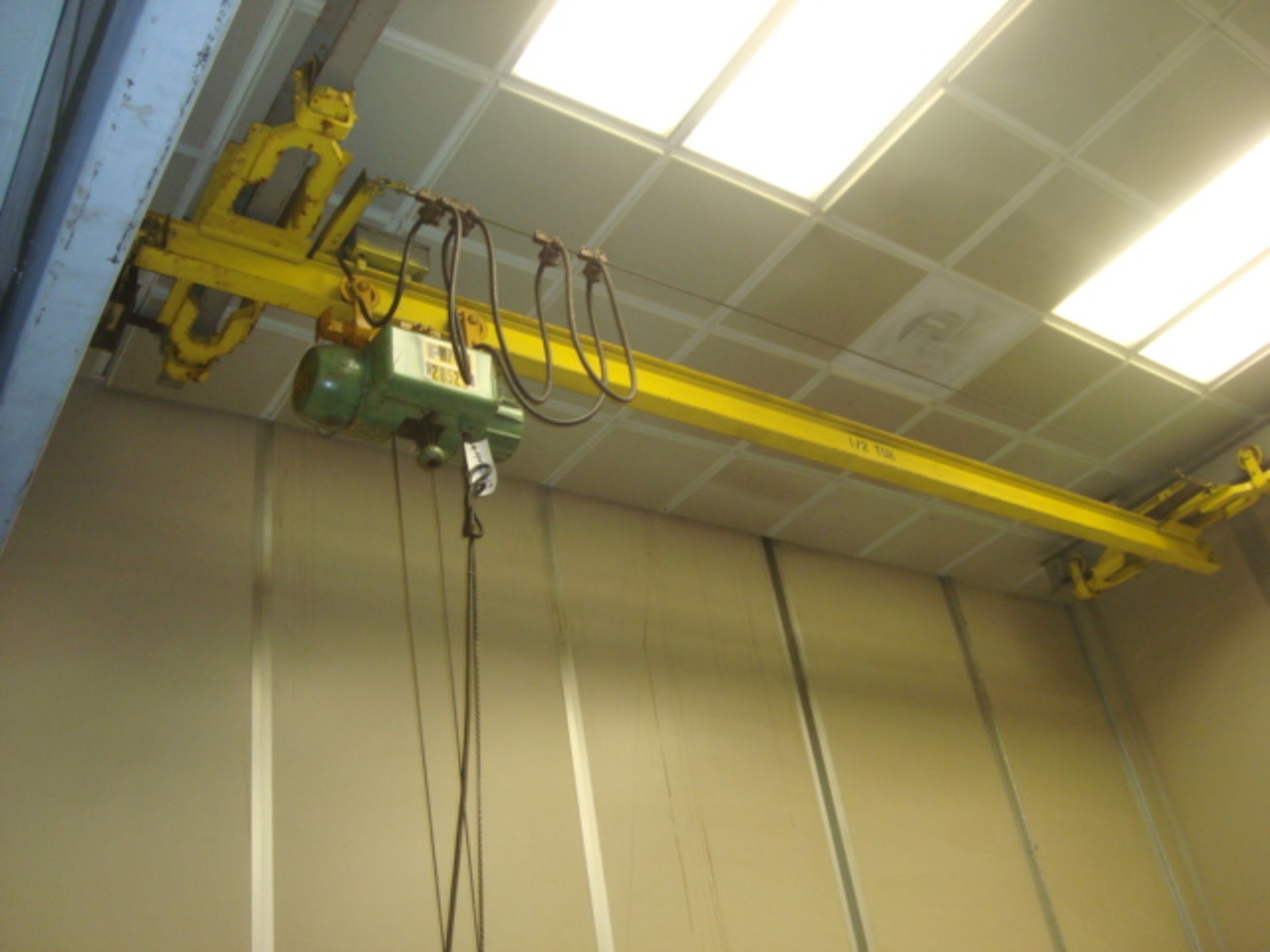 Approx. 16' ft. 1/2-Ton Capacity Bridge Crane With P & H 1/2-Ton Capacity Electric Cable Hoist. (CMM