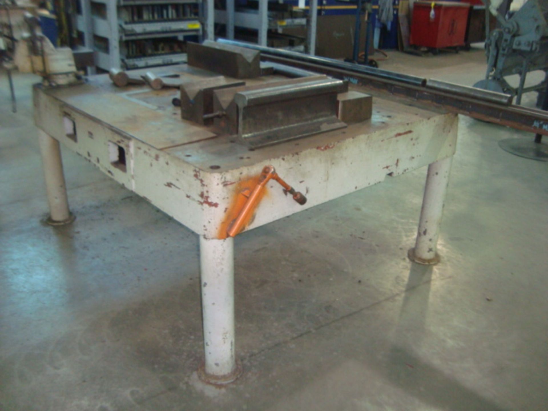 General Electric Heavy Duty Heavy Metals Steel Work Table/Bench With Craftsman Heavy Duty Bench - Image 2 of 5