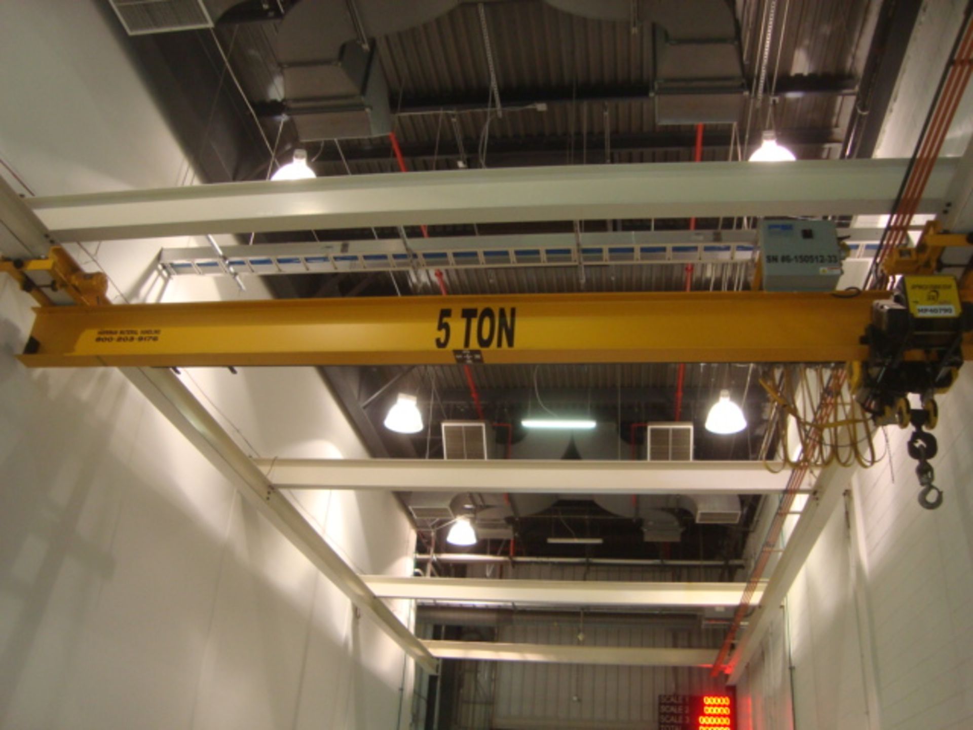 Approx. 24' ft. 5-Ton Capacity Single Rail Bridge Crane With R & M Material Handling 5-Ton - Image 2 of 7