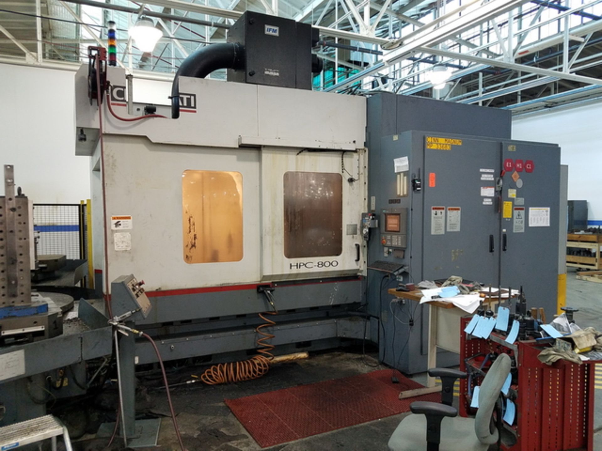 Cincinnati HPC-800 Magnum 4-Axis CNC Horizontal Machining Center, (2000) Cat-50 spindle, 7-Pallet