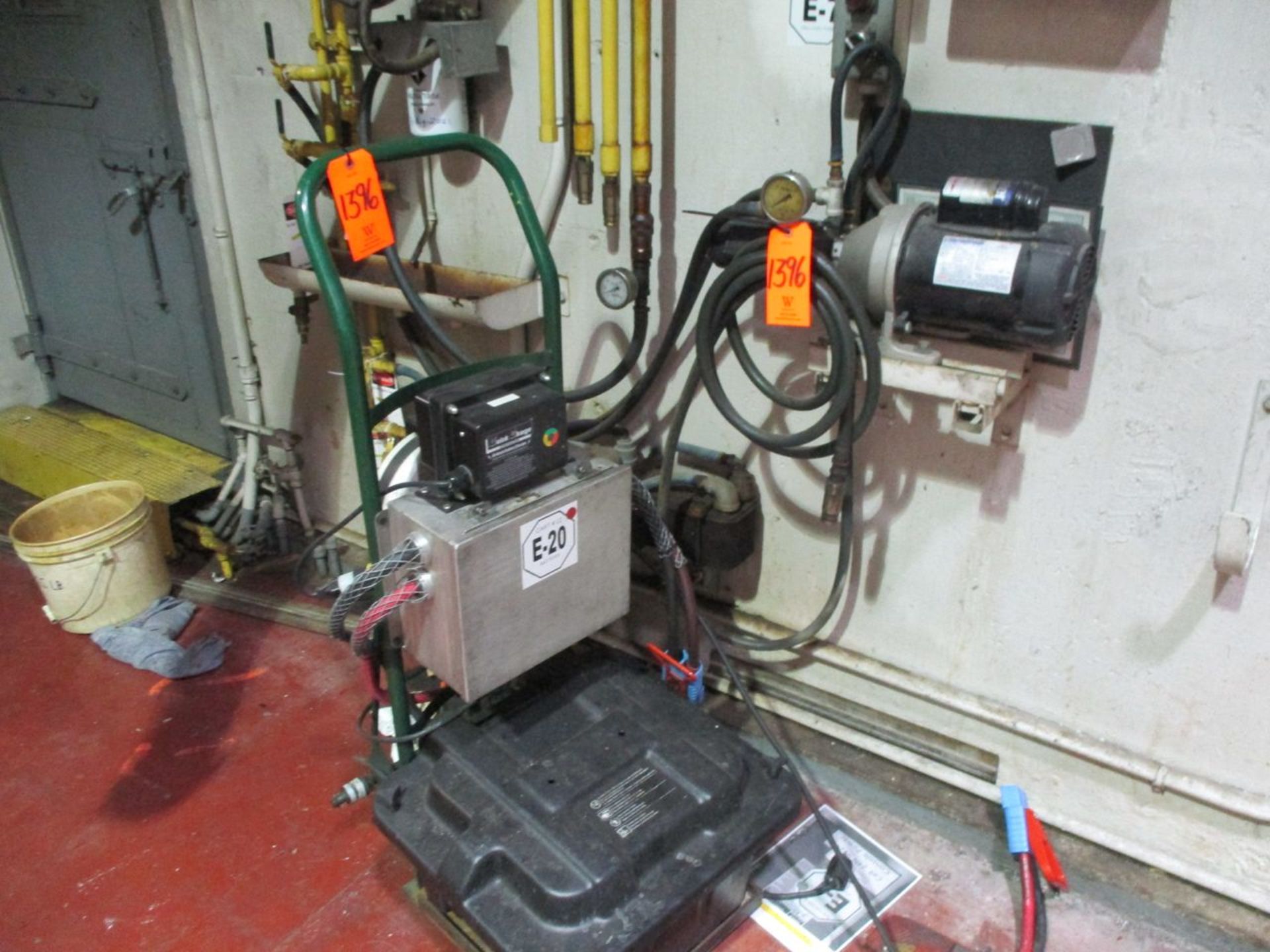 Contents of Cell 24N including 6' x 14' T-Slot Floor Plate, Fuel Pump, Battery Cart, Exhaust System, - Image 2 of 4