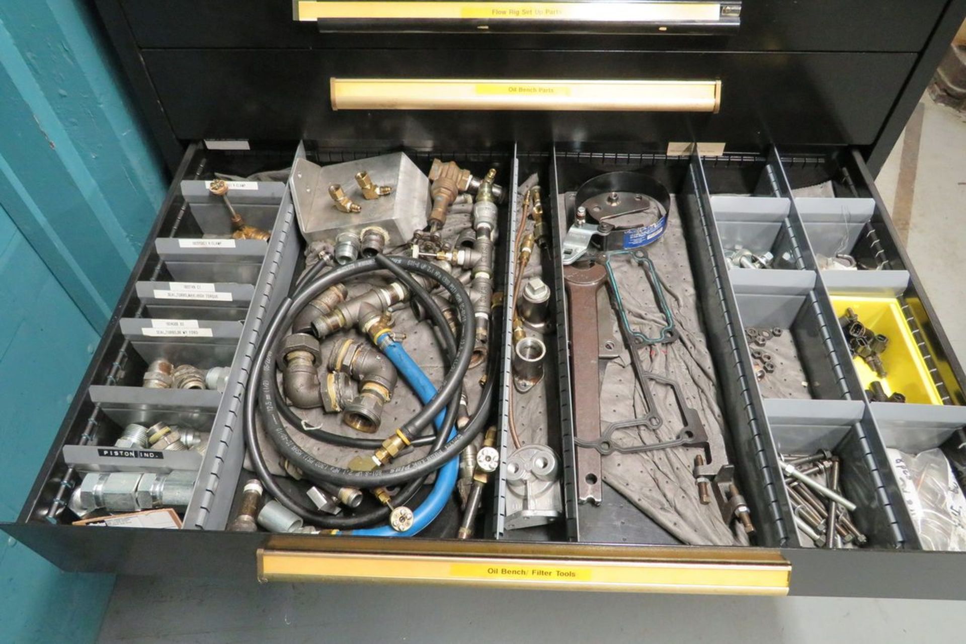 Equipto 11-Drawer Metal Storage Cabinet, 45" X 28" X 60" (Basement, DW 69, Thermotron Lab) - Image 6 of 6