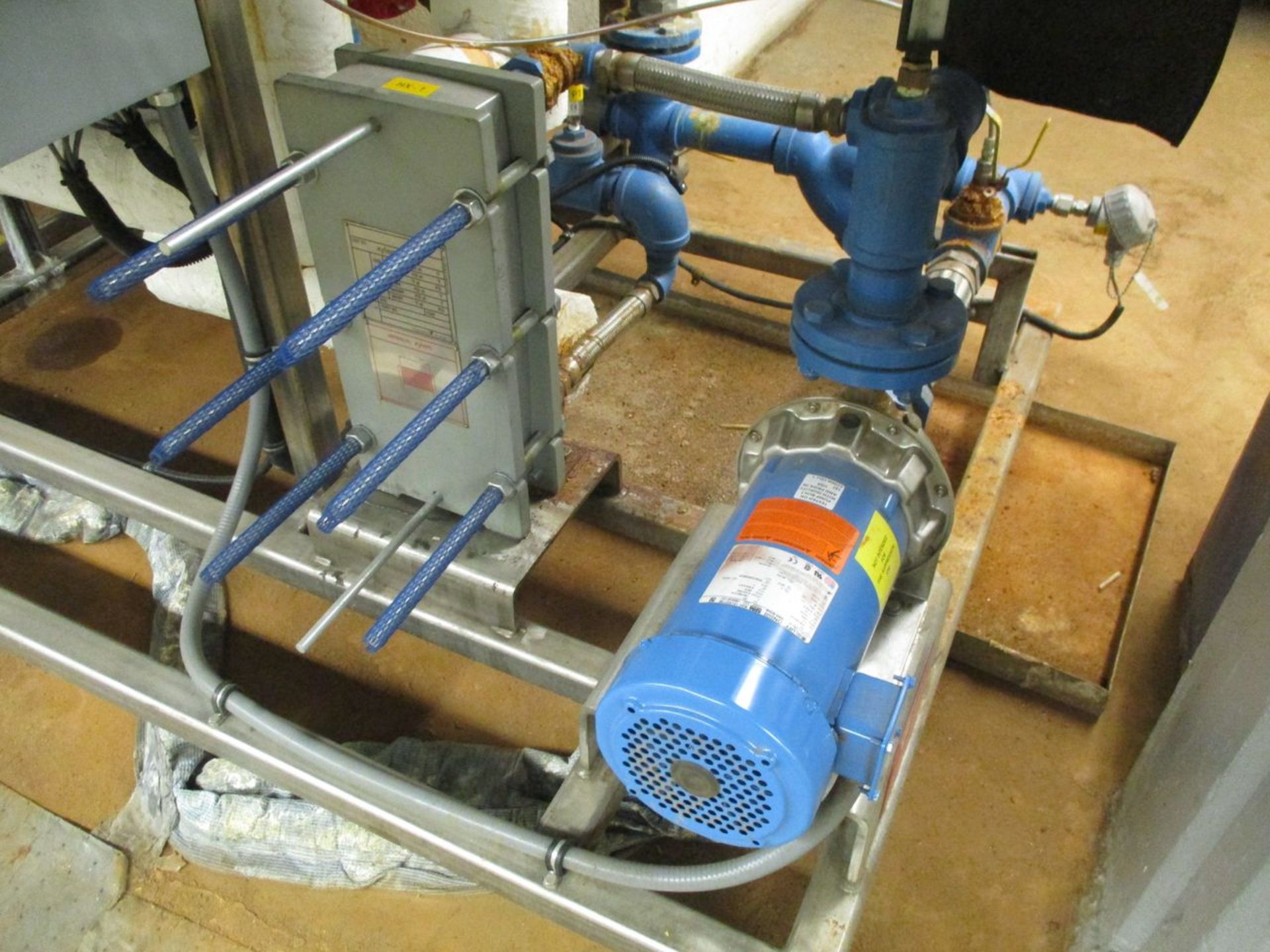 Variable Temperature Water Engine Test Skid with Pump, Valves, Heat Exchanger, Piping on Skid and - Image 2 of 3