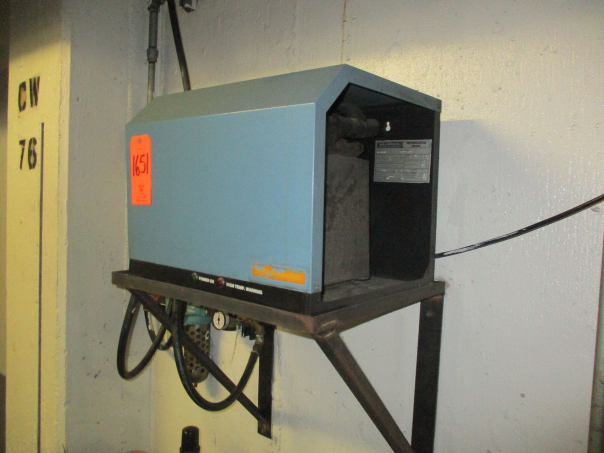 Gast 1-1/2 HP Horizontal Tank Mounted Vacuum Pump with Wilkerson Refrigerated Air Dryer (Basement - Image 2 of 2