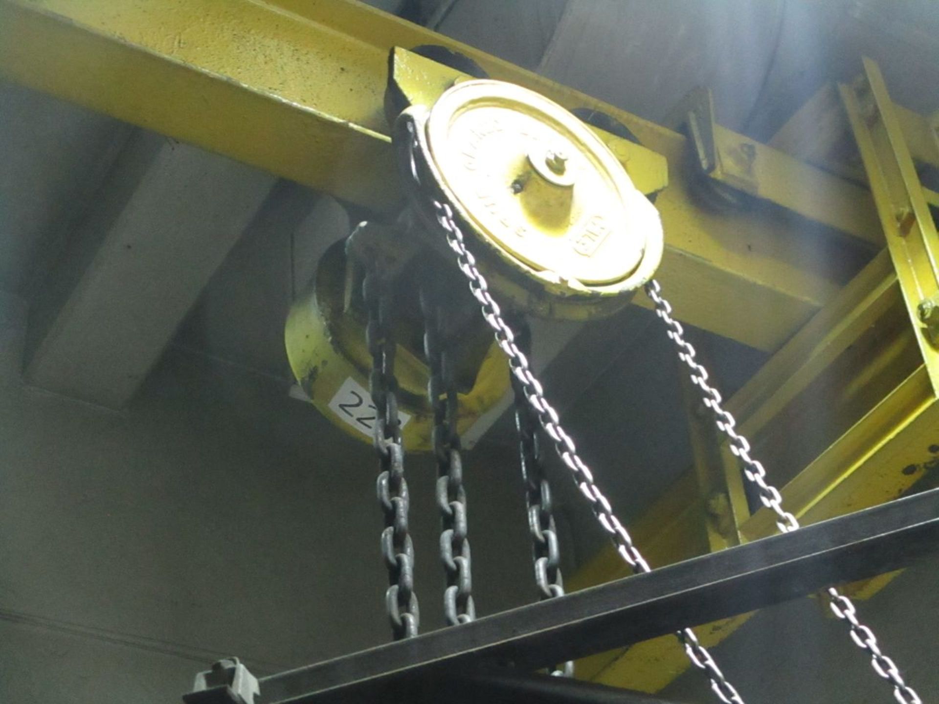 Yale 3-Ton Manual Chain Hoist with Monorail (Cell 29)