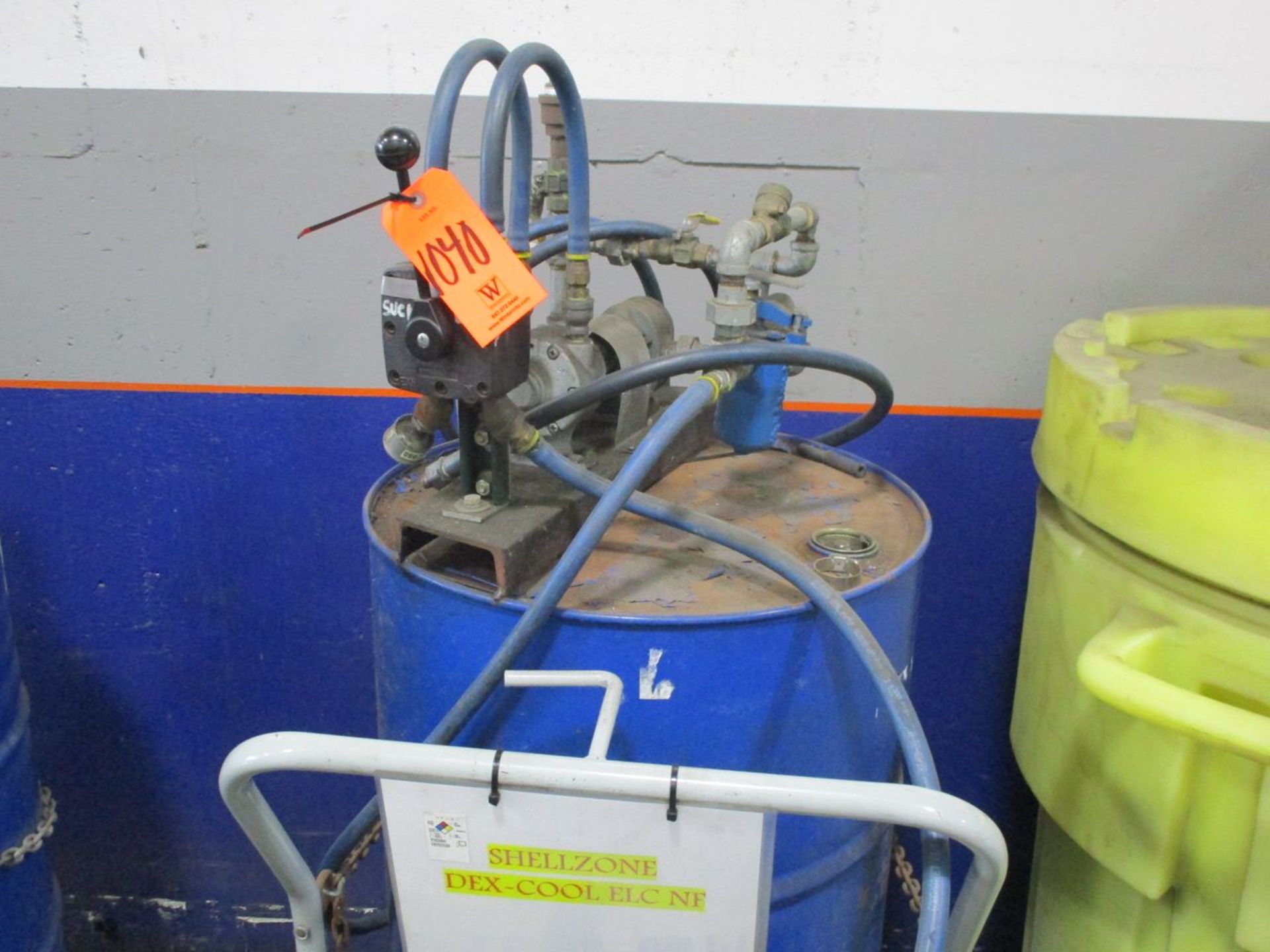 Coolant Cart with Pump and Drum (Building 9 Area 3 - Hallway)