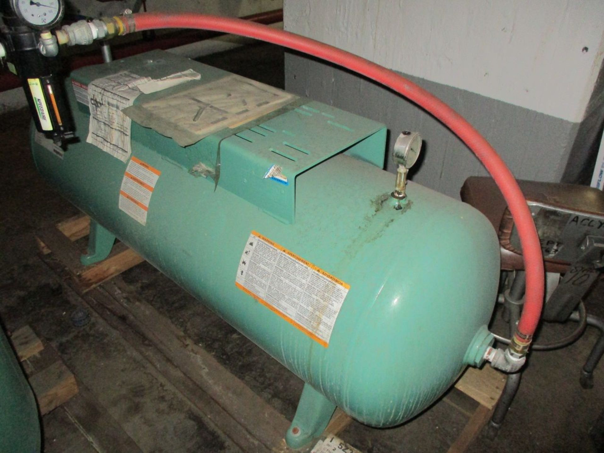 Speedaire 1WD55 5 HP Vertical Tank Mounted Reciprocating Air Compressor, S/N D081821 with Vertical - Image 2 of 2