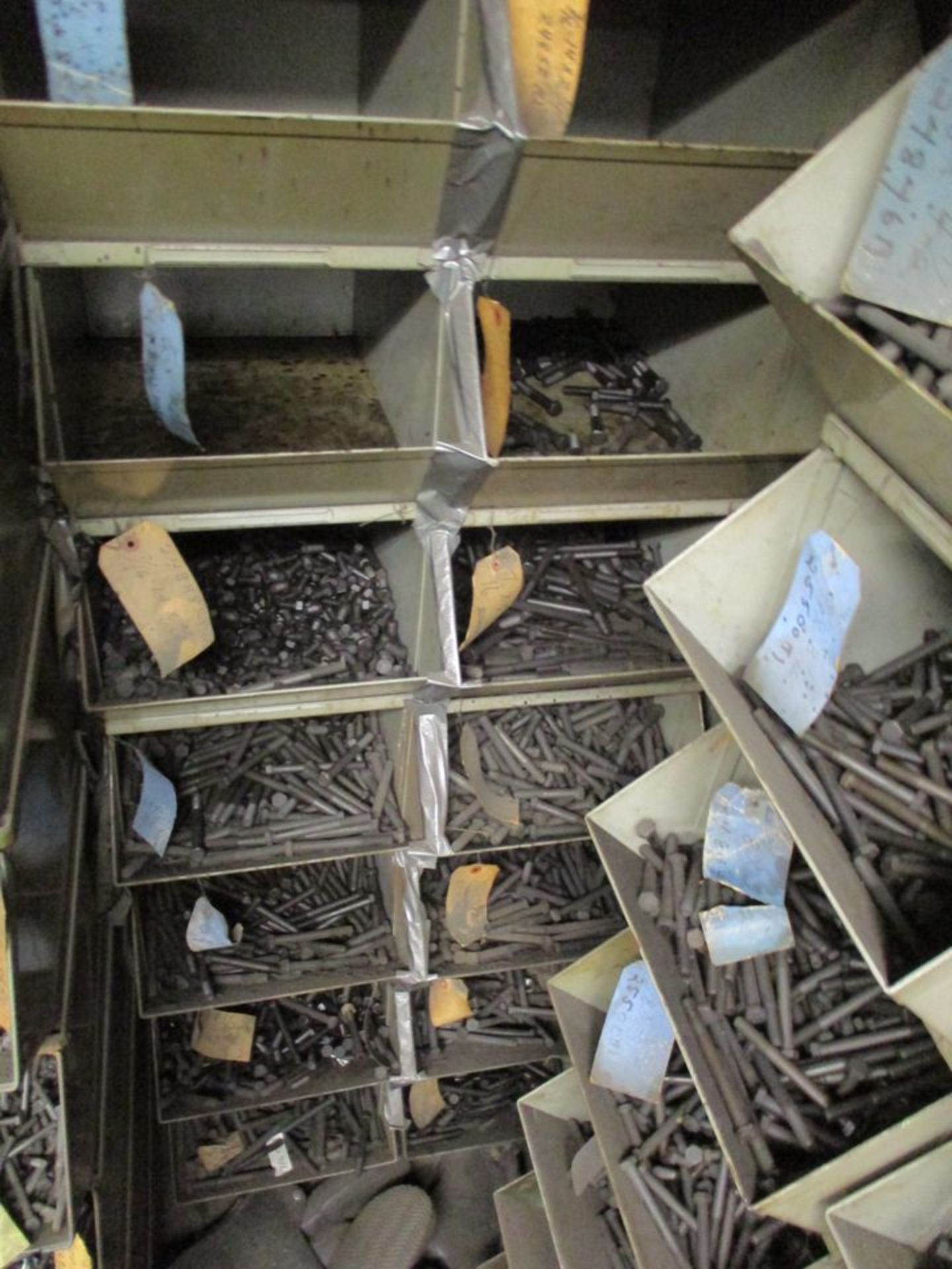 3-Sections of Steel Part Bin Shelving with Nuts, Bolts, Washers, Etc. (Building 9 Area 3 - Parts - Image 3 of 4