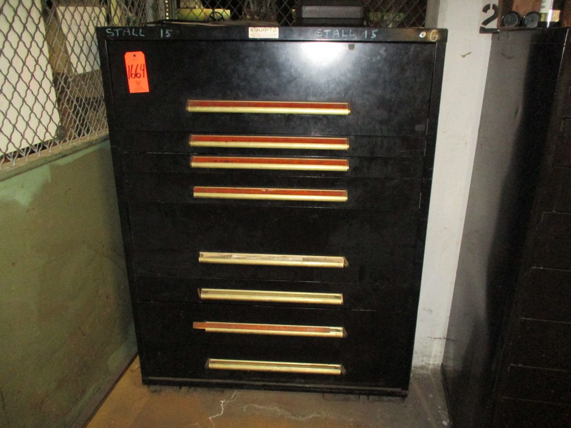 Equipto 8-Drawer Parts Cabinet (Basement BX-74)