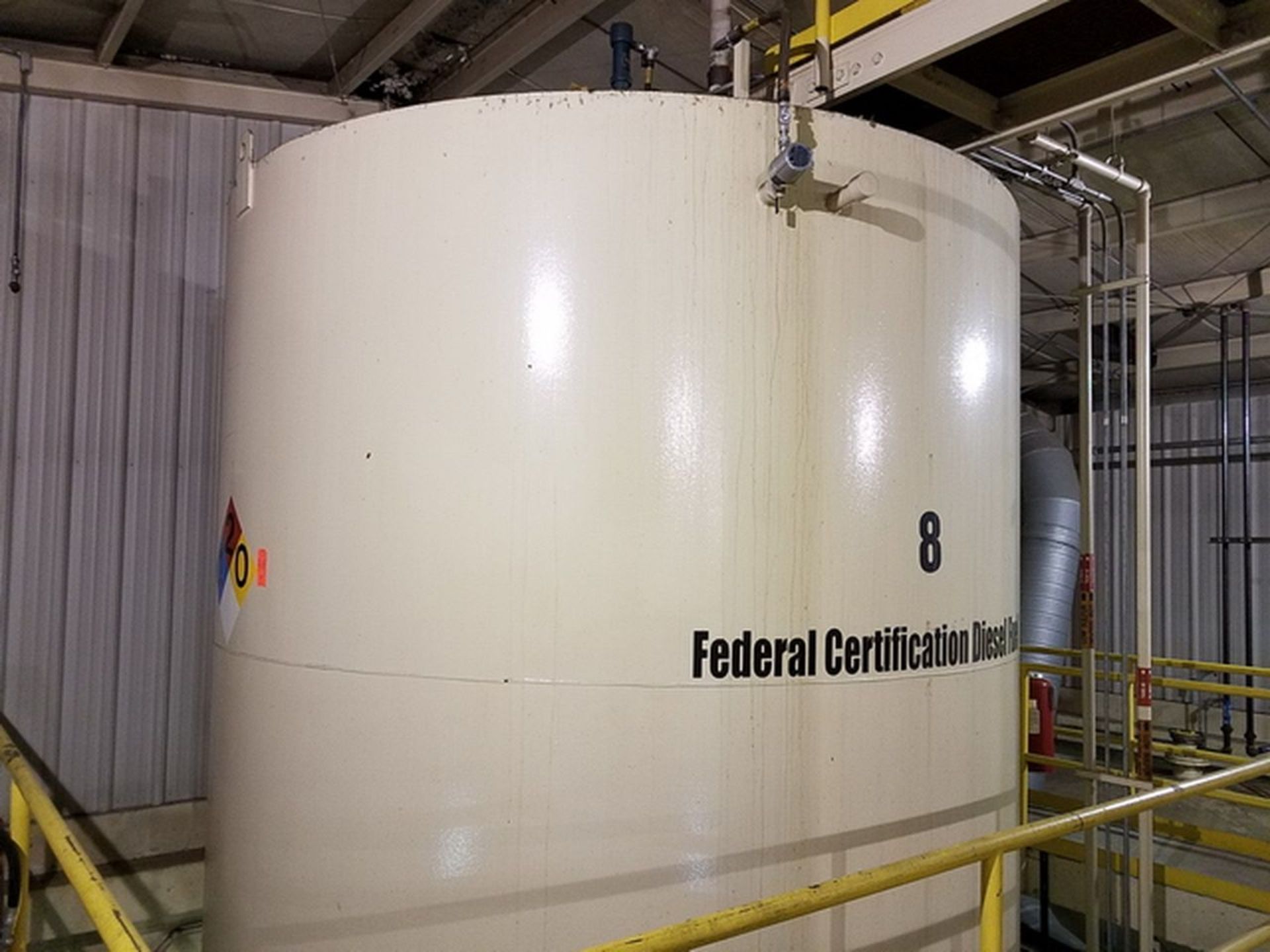 20.000 Gallon Max. Capacity Vertical (Federal Certification Diesel Fuel) Storage Tank #8 (Tank