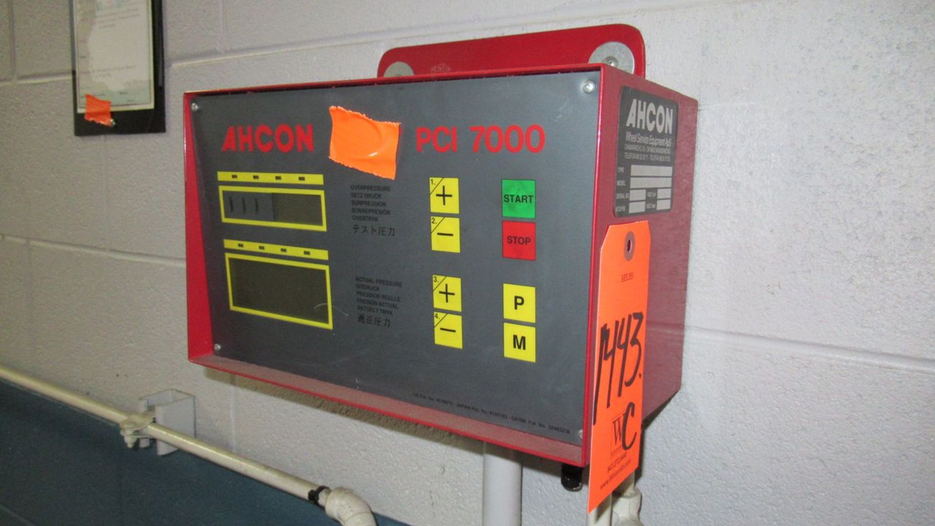 Ahcon PCI-7000 Programmable Computer Inflator, s/n 10.100.378, 145-200 Psi