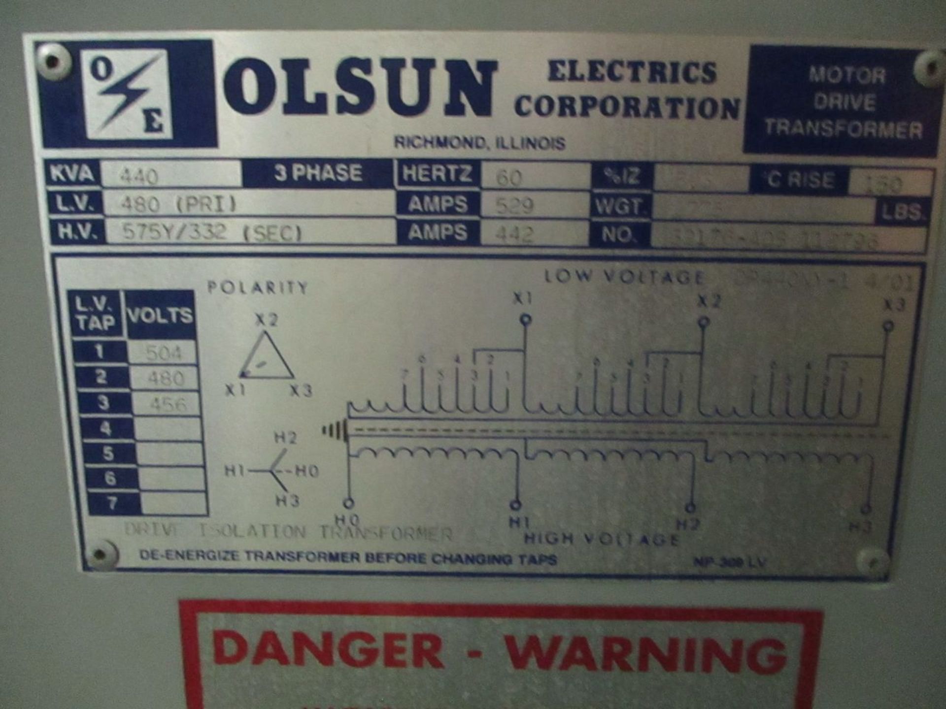 GE Schenck Pegasus 5TKF5011BA01A003 AC Dynamometer, S/N 224042-4, 400/370 HP, 1400 to 5000 RPM, - Image 10 of 10