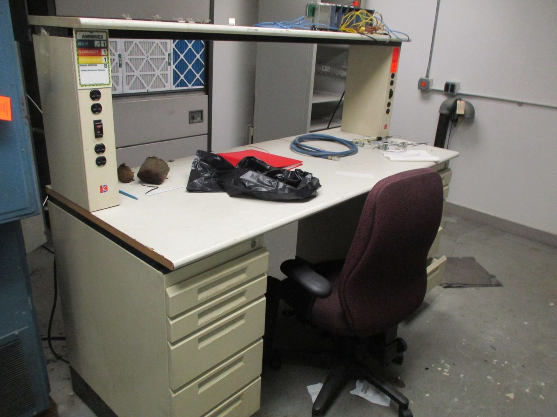 6' Test Bench and Computer Cabinet (Building 9 Area 4)