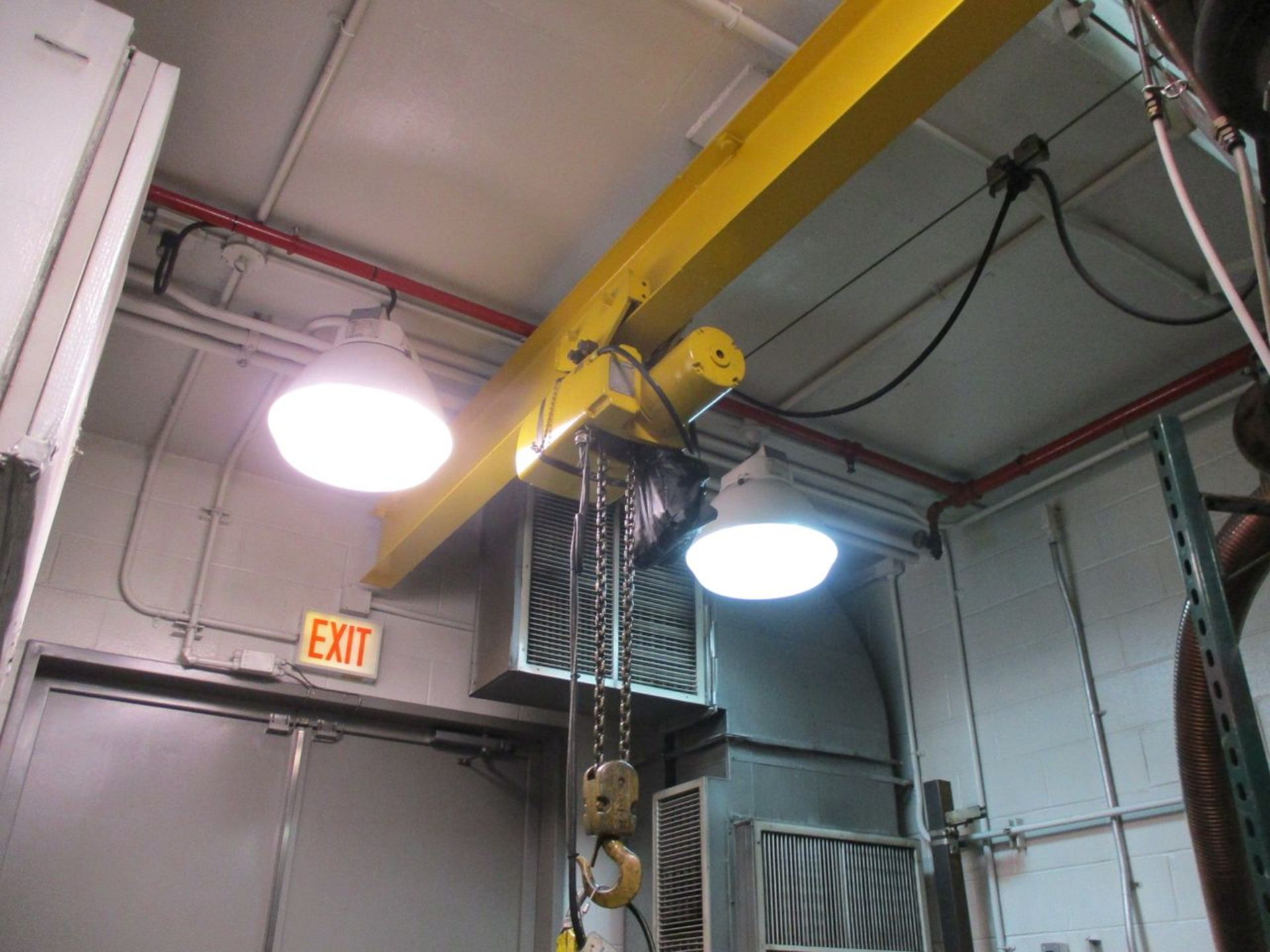 Yale 2-Ton Electric Chain Hoist with Monorail (Cell 54)