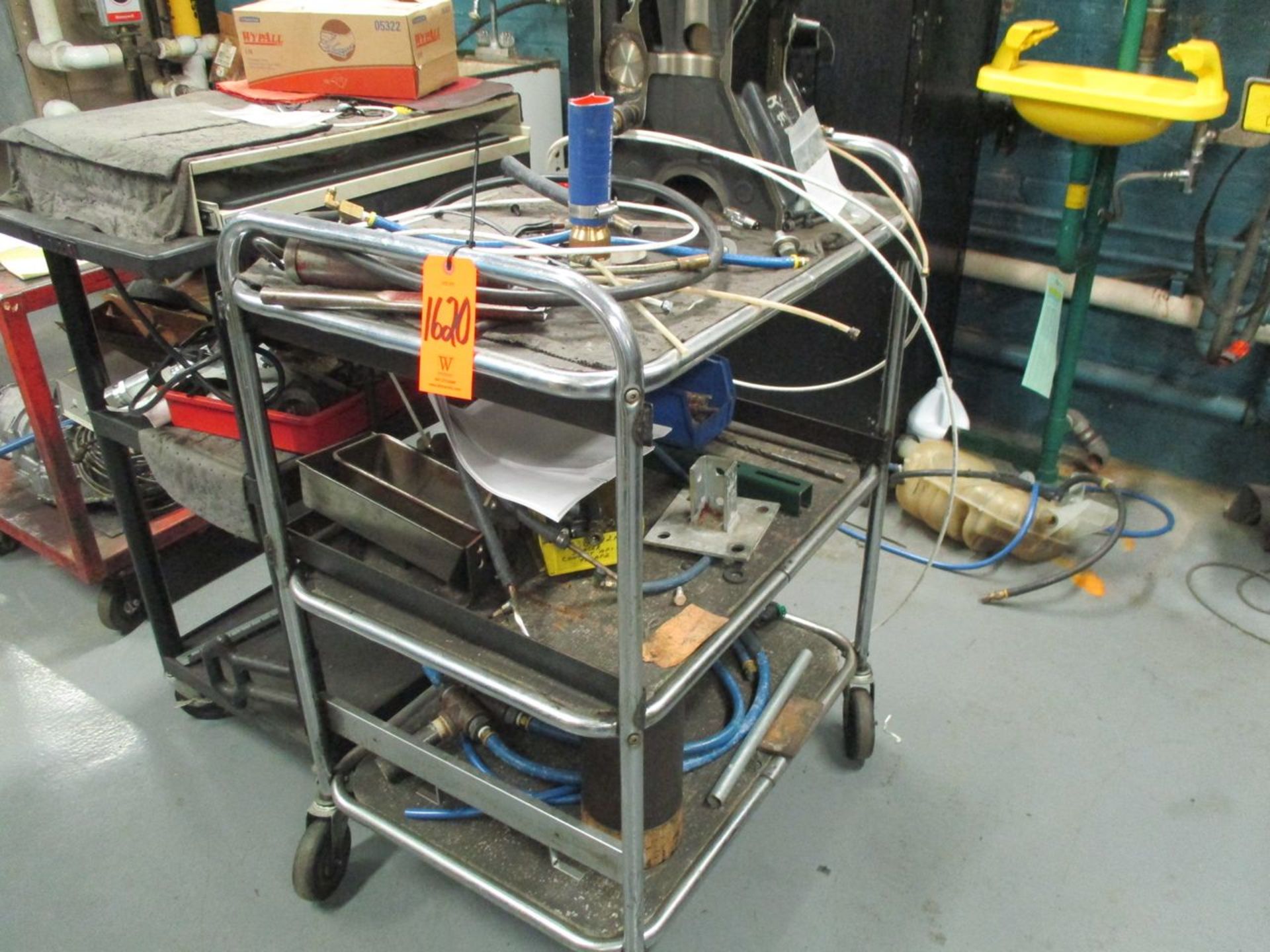 (3) Assorted Material Carts (Basement, DW 69, Thermotron Lab)