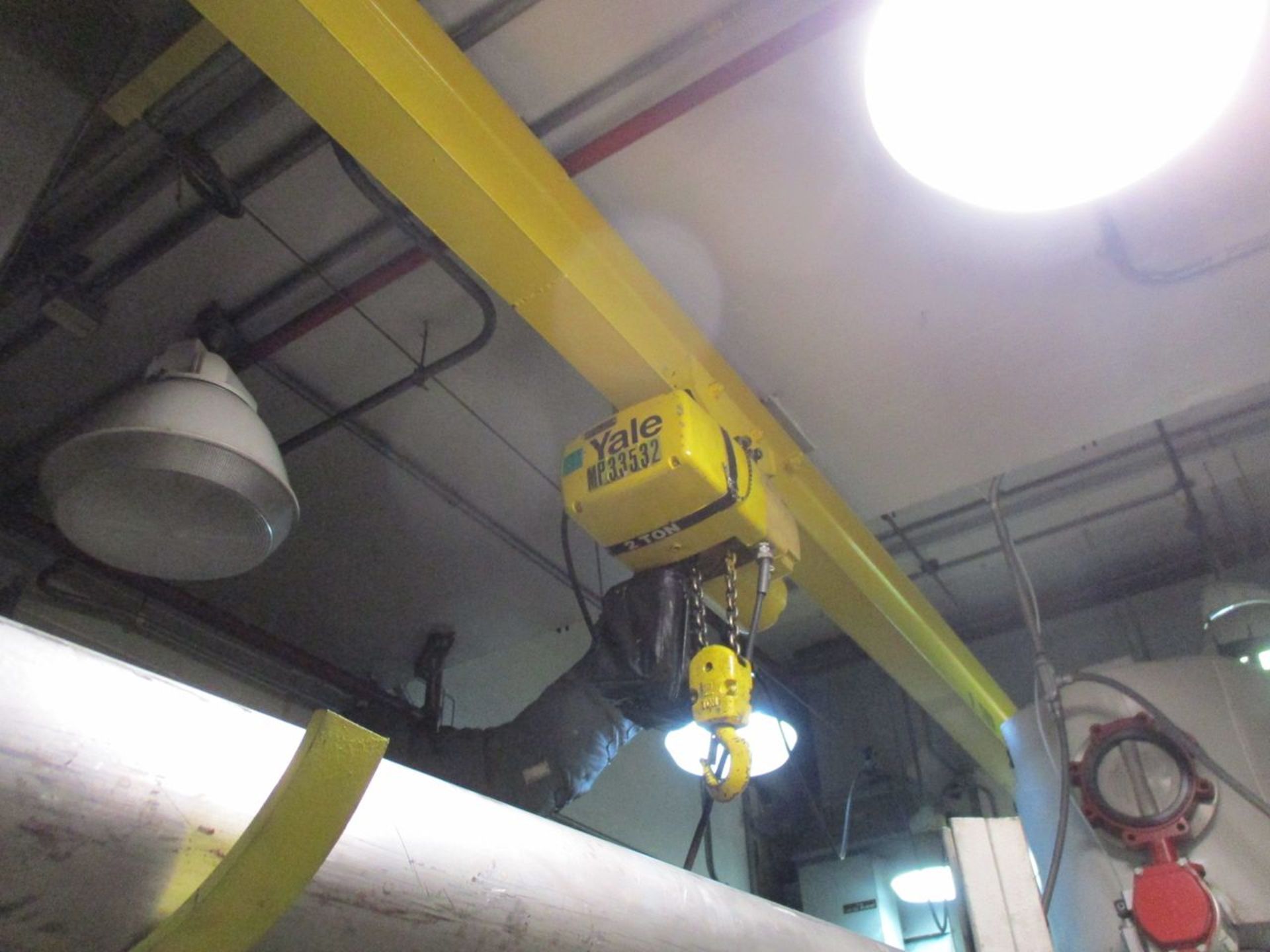 Yale 2-Ton Electric Chain Hoist with Monorail (Cell 58)