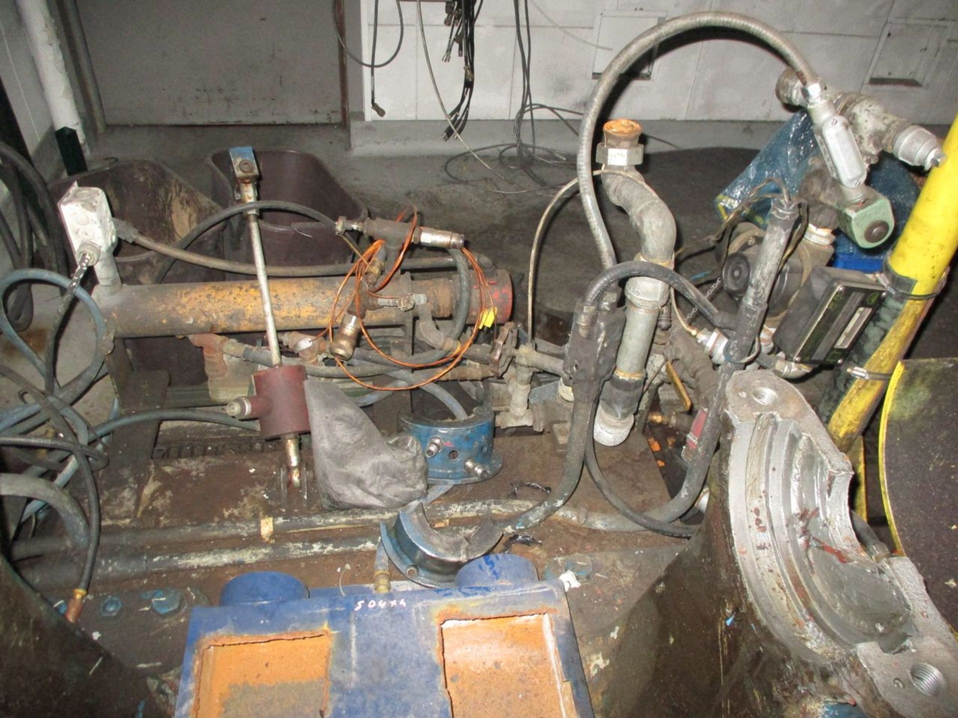 Contents of Cell 7 including (2) Manual Chain Hoists, Fuel Pump, Exhaust System, Piping, Valves, - Image 3 of 4