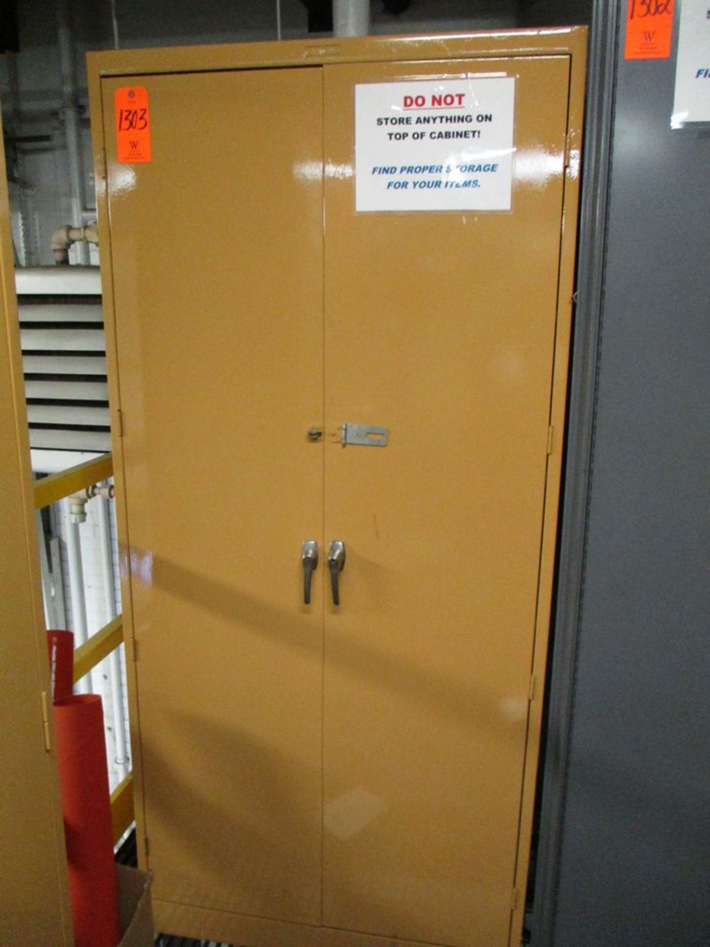 (3) 2-Door Storage Cabinet (Oil Room - Mezzanine BZ 76)