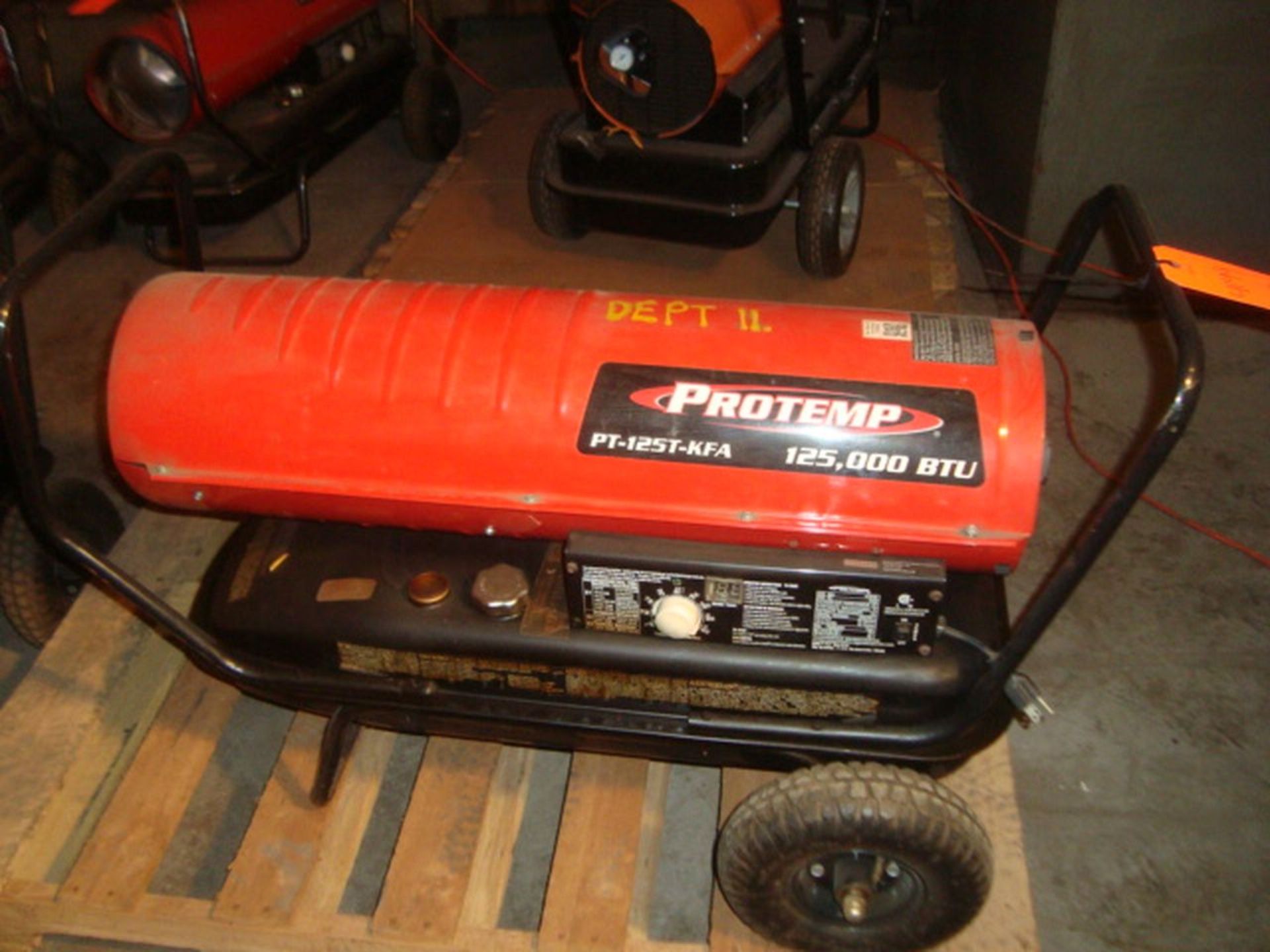 ProTemp Model PT-125T-KFA 125,000 BTU Portable Kerosene Fired Heater With 10-Gallon Capacity Fuel