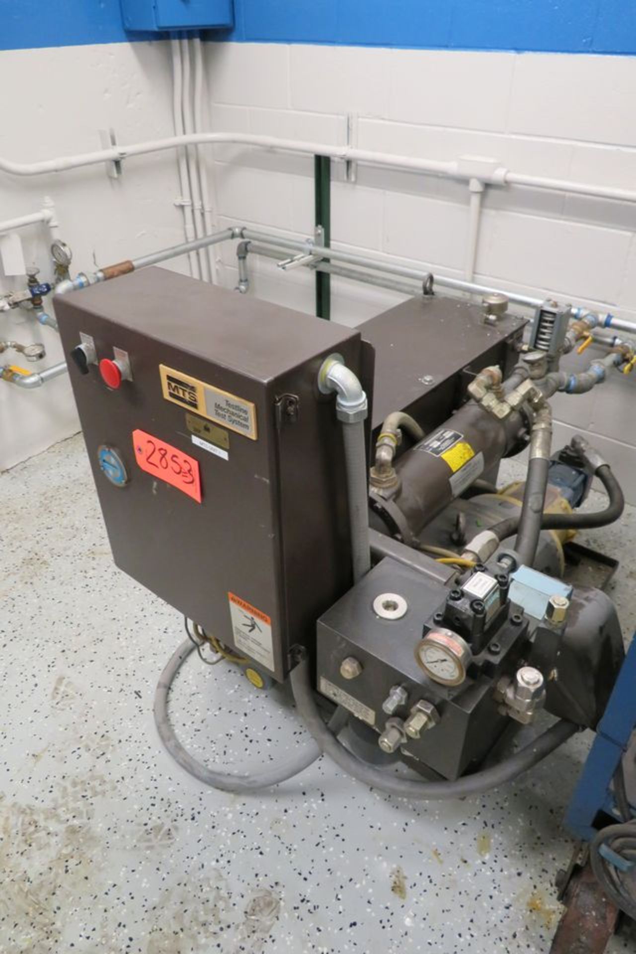 MTS Mechanical Test System to Include: Mdl. 510.108 Hydraulic Power Supply, Mdl. B-1002-77405 Heat - Image 2 of 5